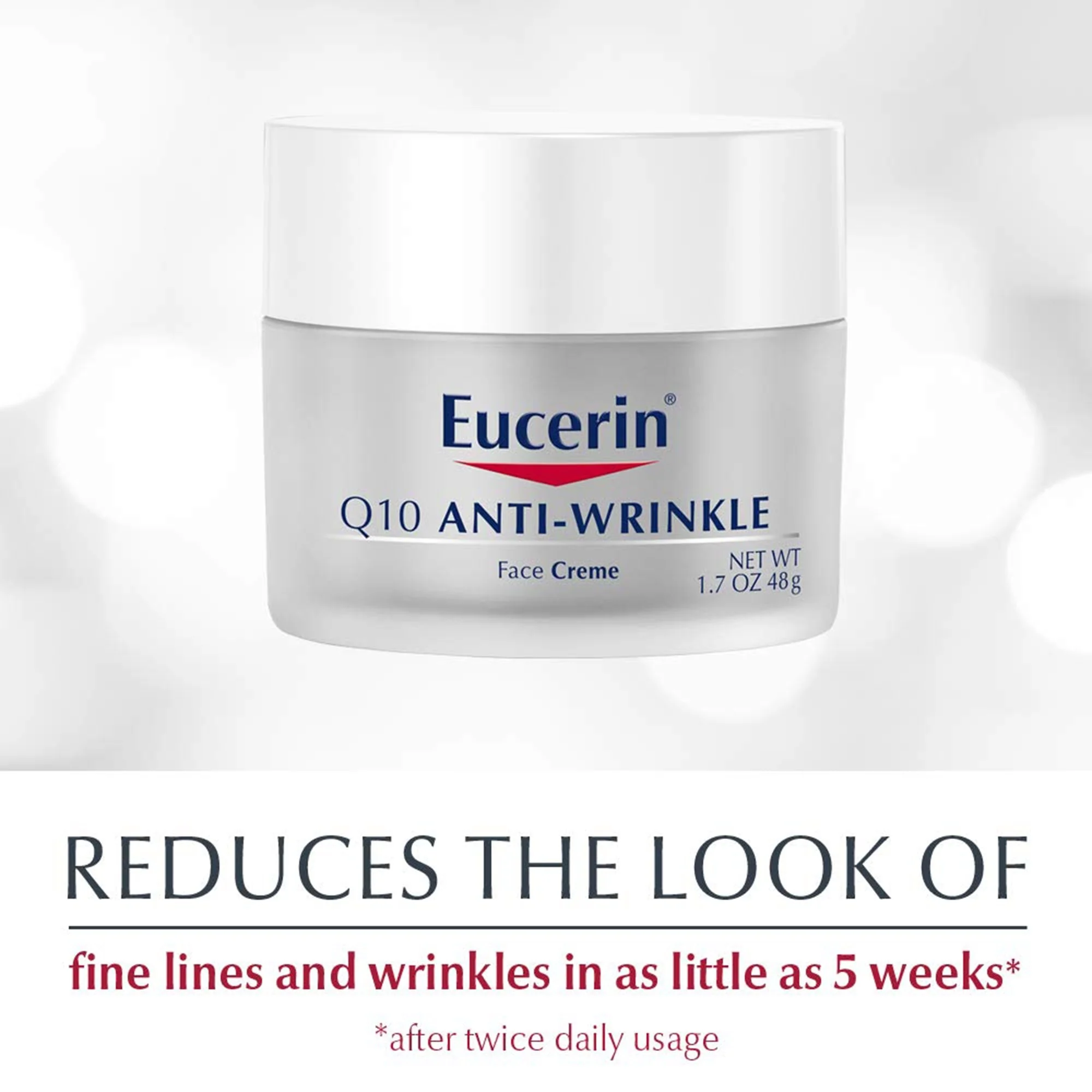 Beiersdorf Eucerin Q10 Anti-Wrinkle Sensitive Skin Face Cream, 1.7 oz. - Image 6