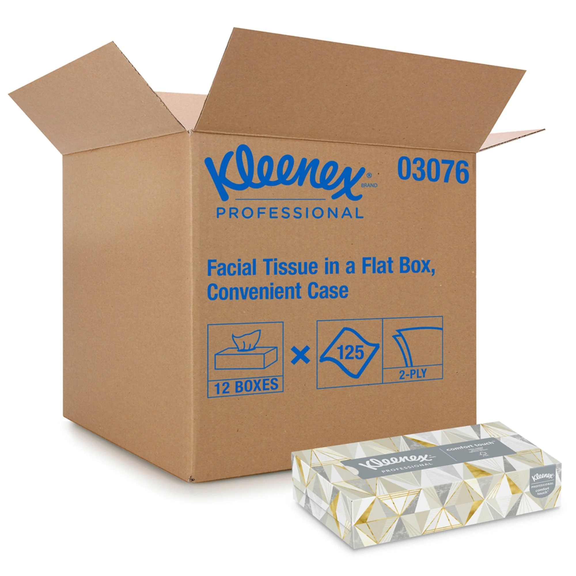 Kimberly Clark Kleenex Facial Tissue, White, 8.4 x 8.6 Inch (12/CS) - Image 5