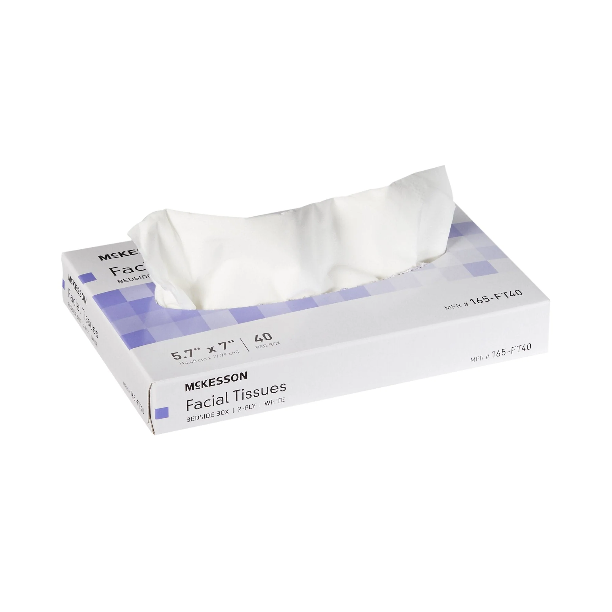 McKesson Brand McKesson Facial Tissue, Bedside Box, White, Two-Ply (8000/CS)