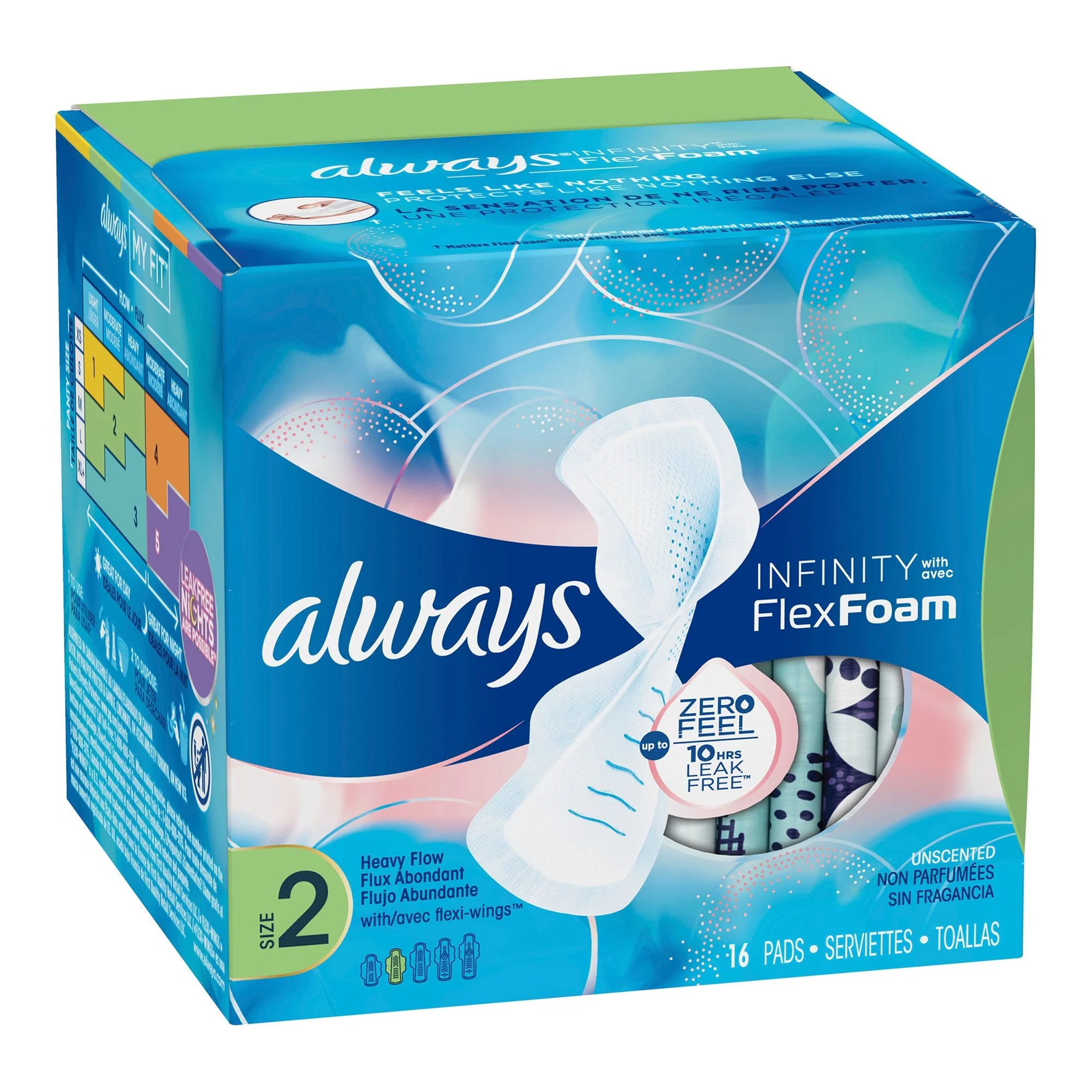 Procter & Gamble Always Infinity Super Pads with Wings, Size 2 (192/CS) - Image 2