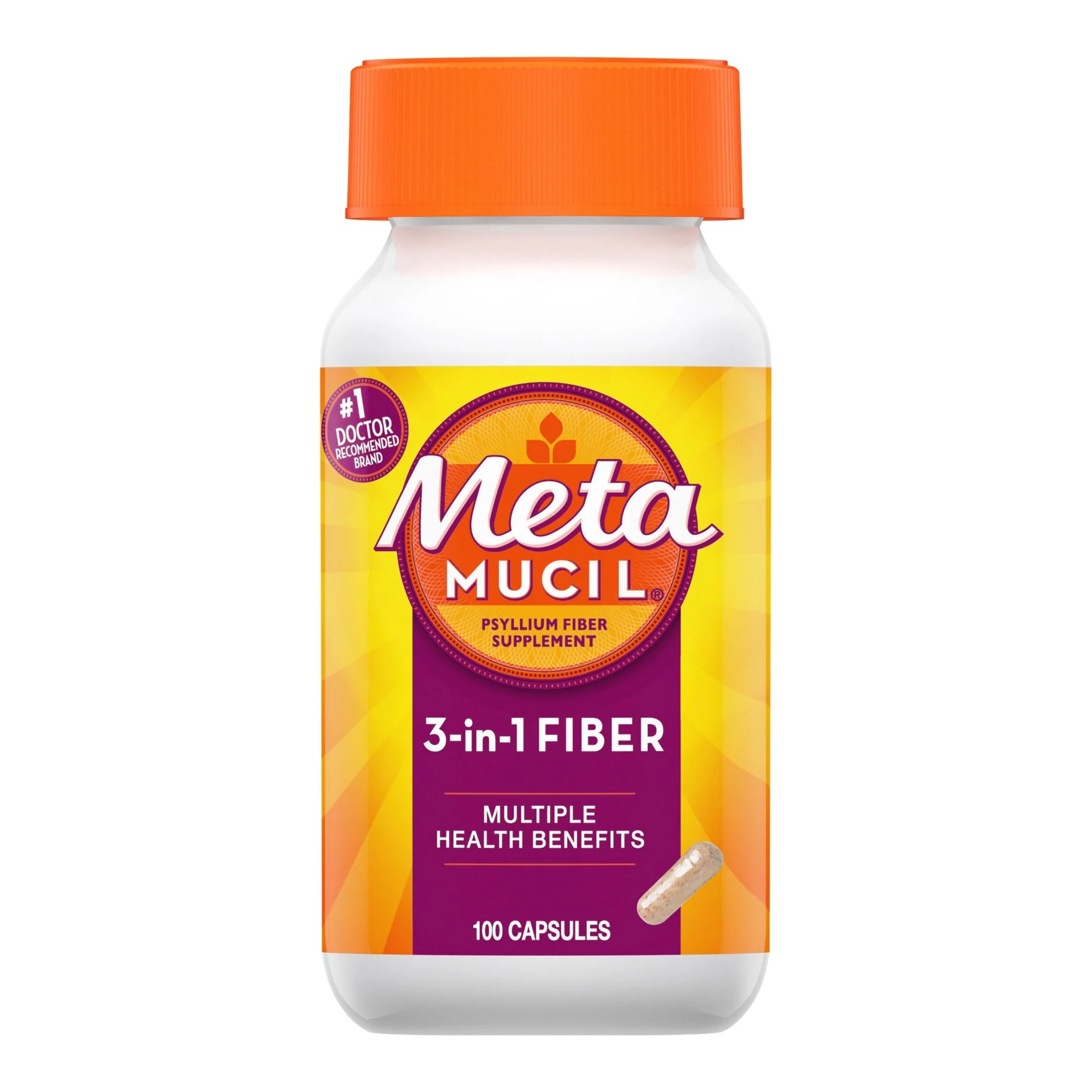 Procter & Gamble Metamucil 3 in 1 Fiber Capsules
