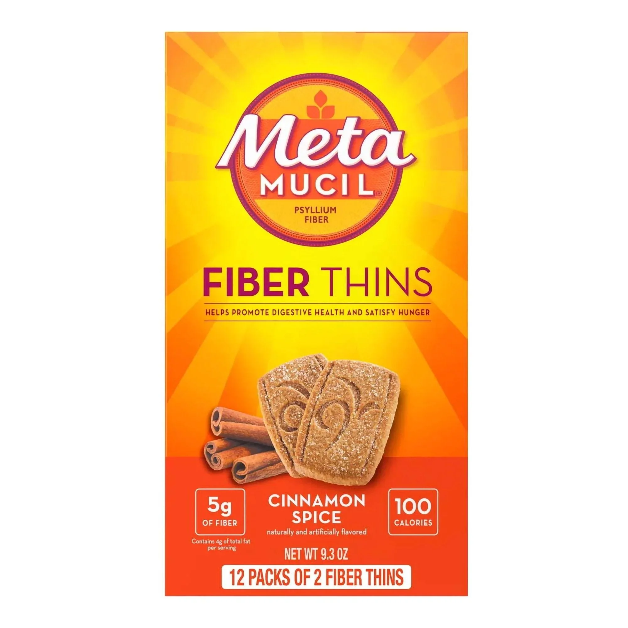 Procter & Gamble Metamucil Fiber Supplement Cinnamon Spice Flavor Wafer (24/BX)