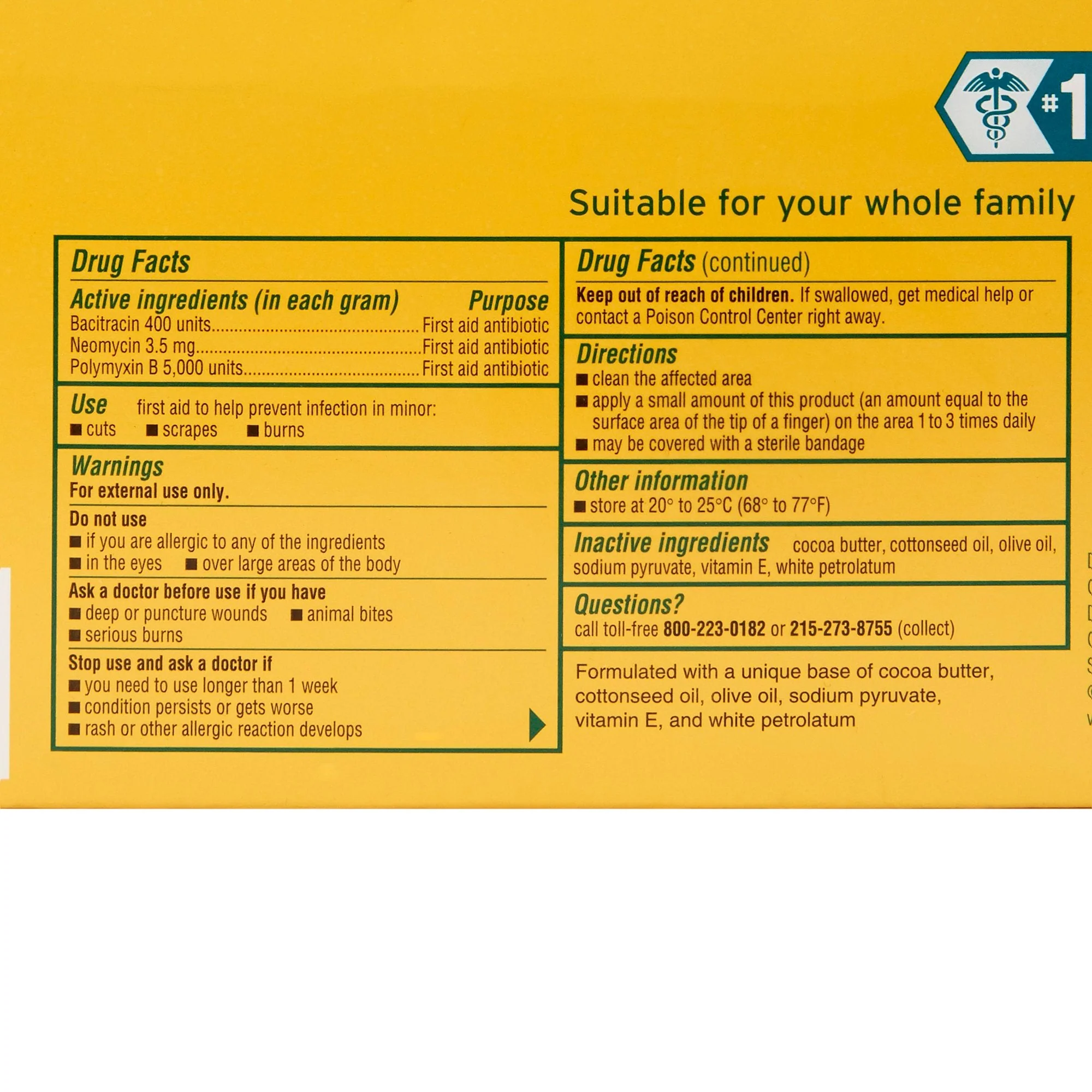 Kenvue Brands LLC Neosporin Bacitracin / Neomycin / Polymyxin B First Aid Antibiotic (1728/CS) - Image 2