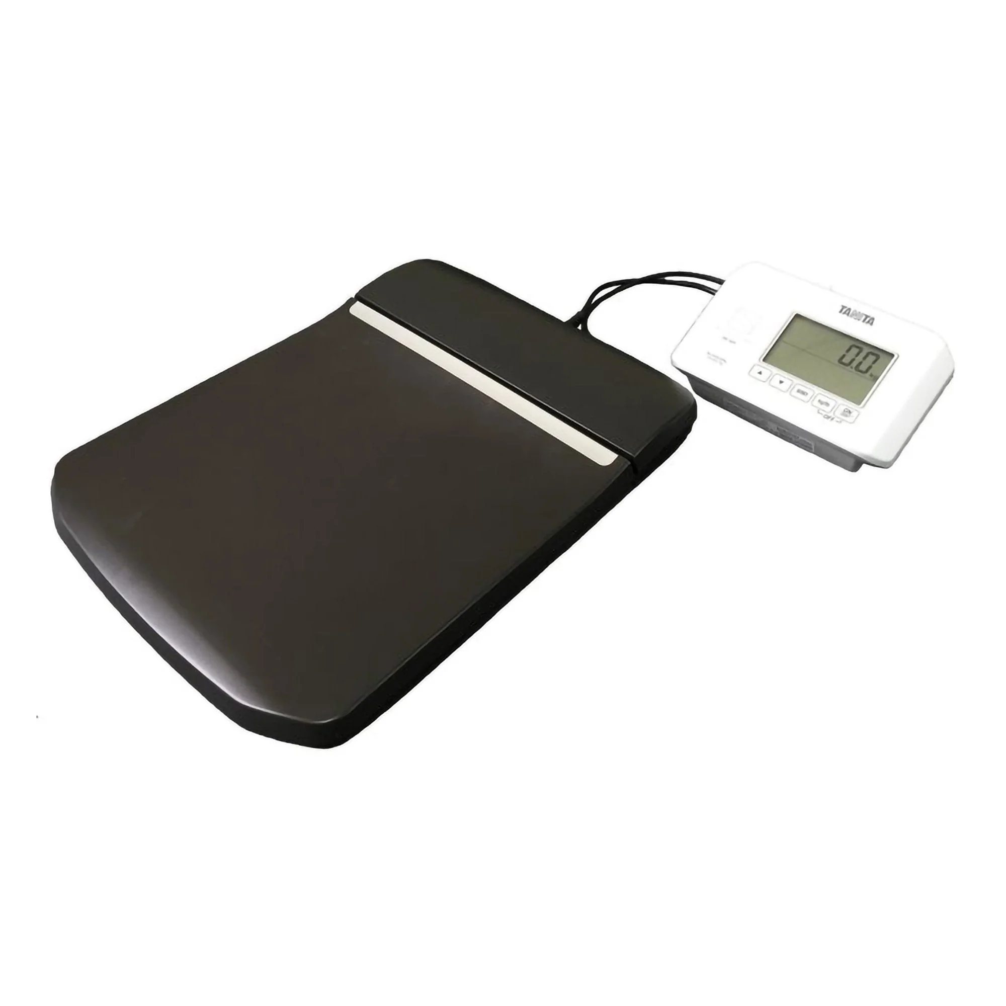 Tanita Floor Scale with Remote Indicator Tanita Digital Display 660 lbs. / 300 kg Capacity Black / White AC Adapter / Battery Operated