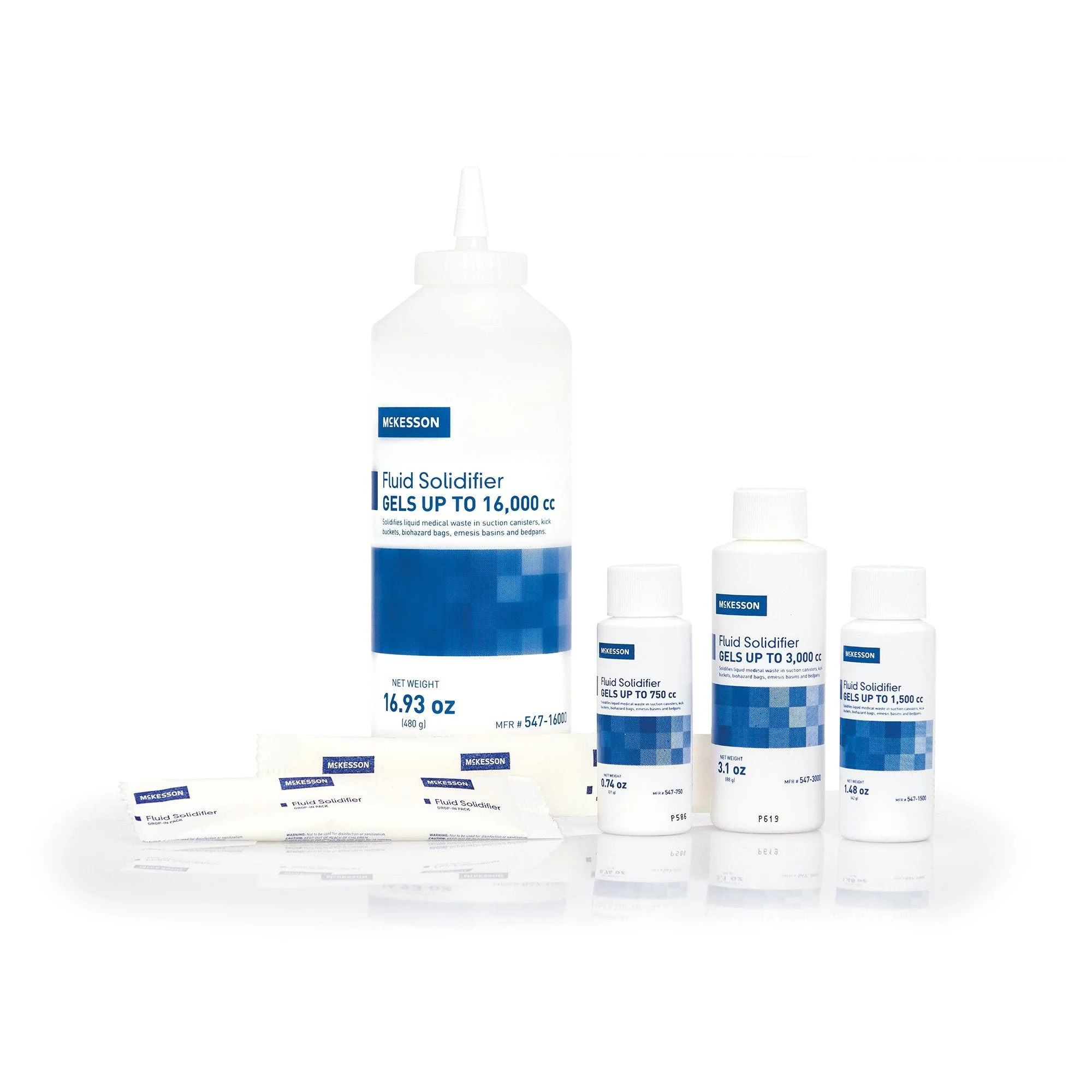 McKesson Brand McKesson Fluid Solidifier Drop-In Pack, 42 Gram (100/CS) - Image 2