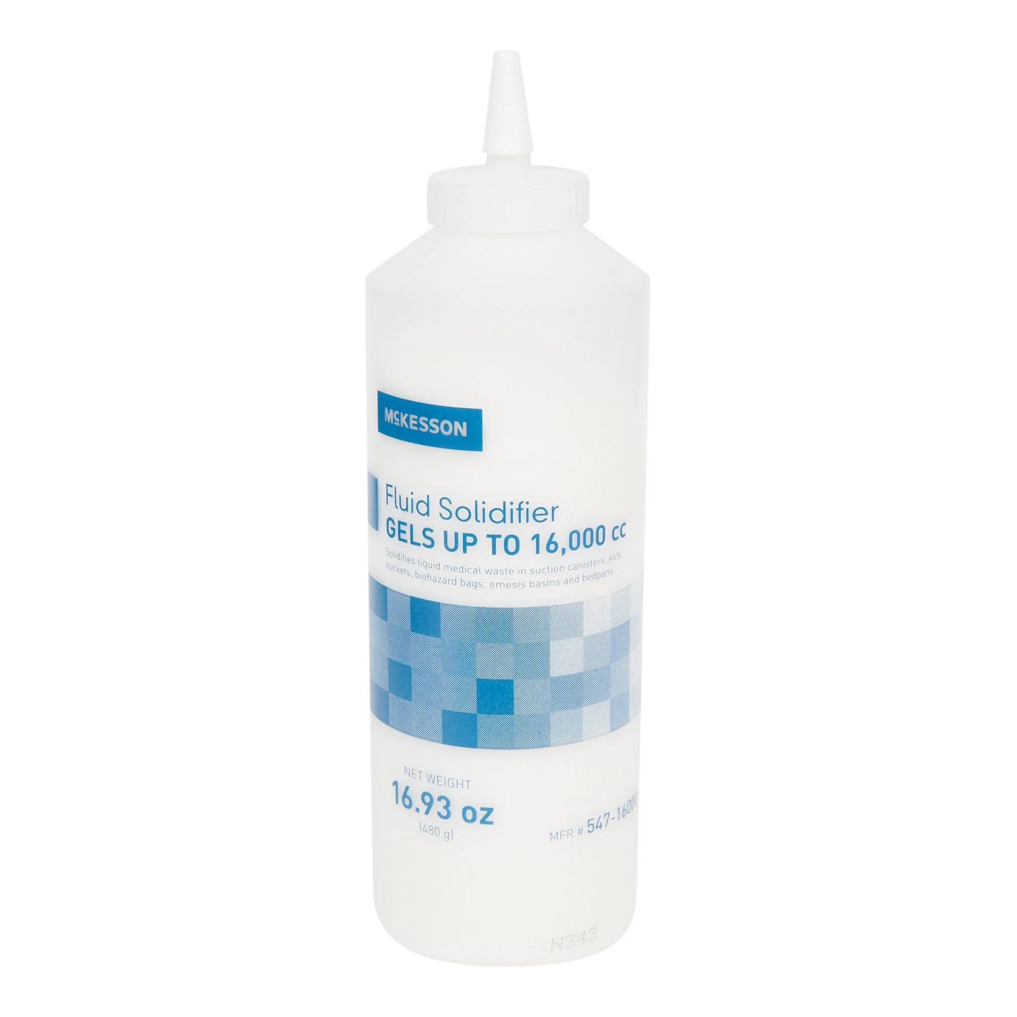 McKesson Brand McKesson Fluid Solidifier, 16-ounce Bottle (20/CS)