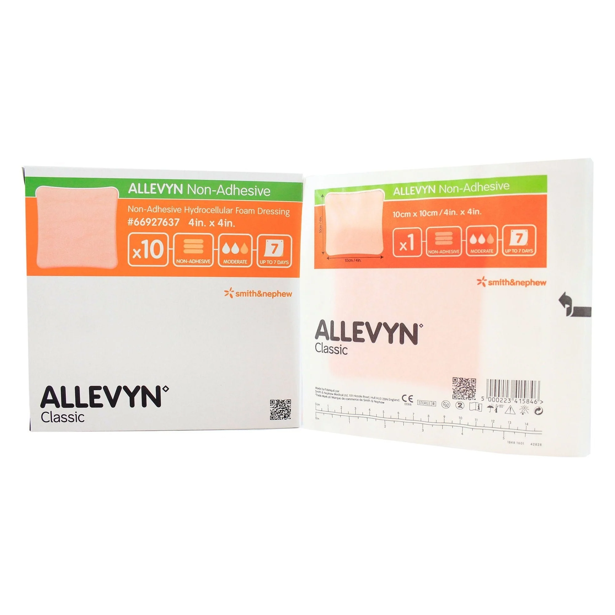 Smith & Nephew Allevyn Classic Nonadhesive without Border Foam Dressing, 4 x 4 Inch (70/CS)