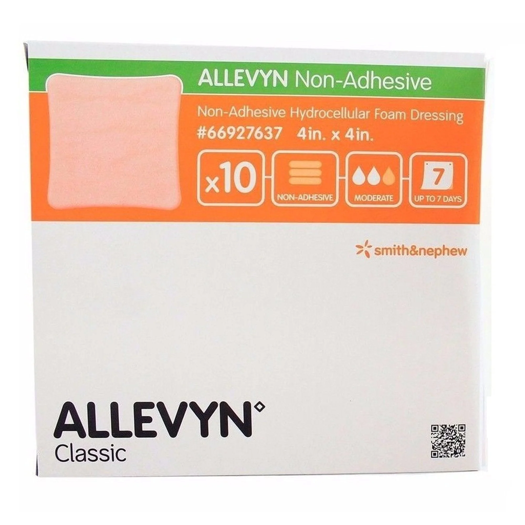 Smith & Nephew Allevyn Classic Nonadhesive without Border Foam Dressing, 4 x 4 Inch (70/CS) - Image 2
