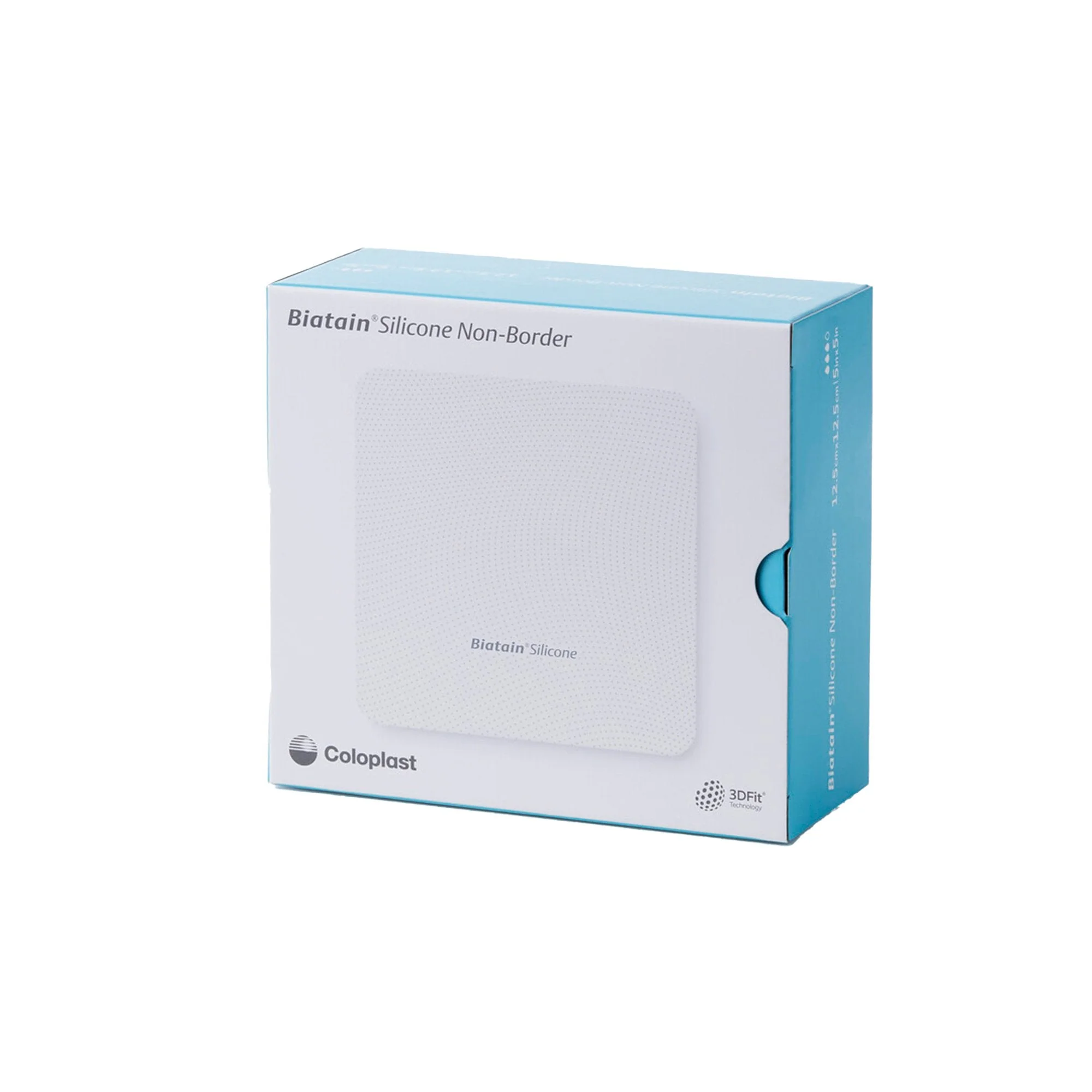 Coloplast Foam Dressing Biatain Silicone Non-Border 4 X 4 Inch Without Border Film Backing Silicone Face Square Sterile (10/BX)