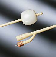 Foley Catheter Bardex I.C. 2-Way Standard Tip 30 cc Balloon 28 Fr. Silver Alloy Coated Latex