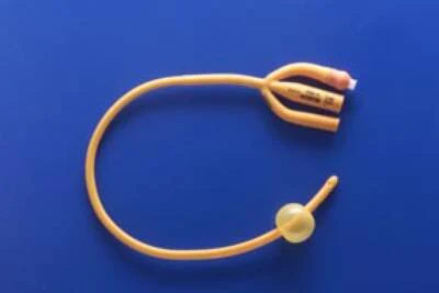 Foley Catheter Rusch Gold 3-Way Standard Tip 5 cc Balloon 16 Fr. Silicone Coated Latex