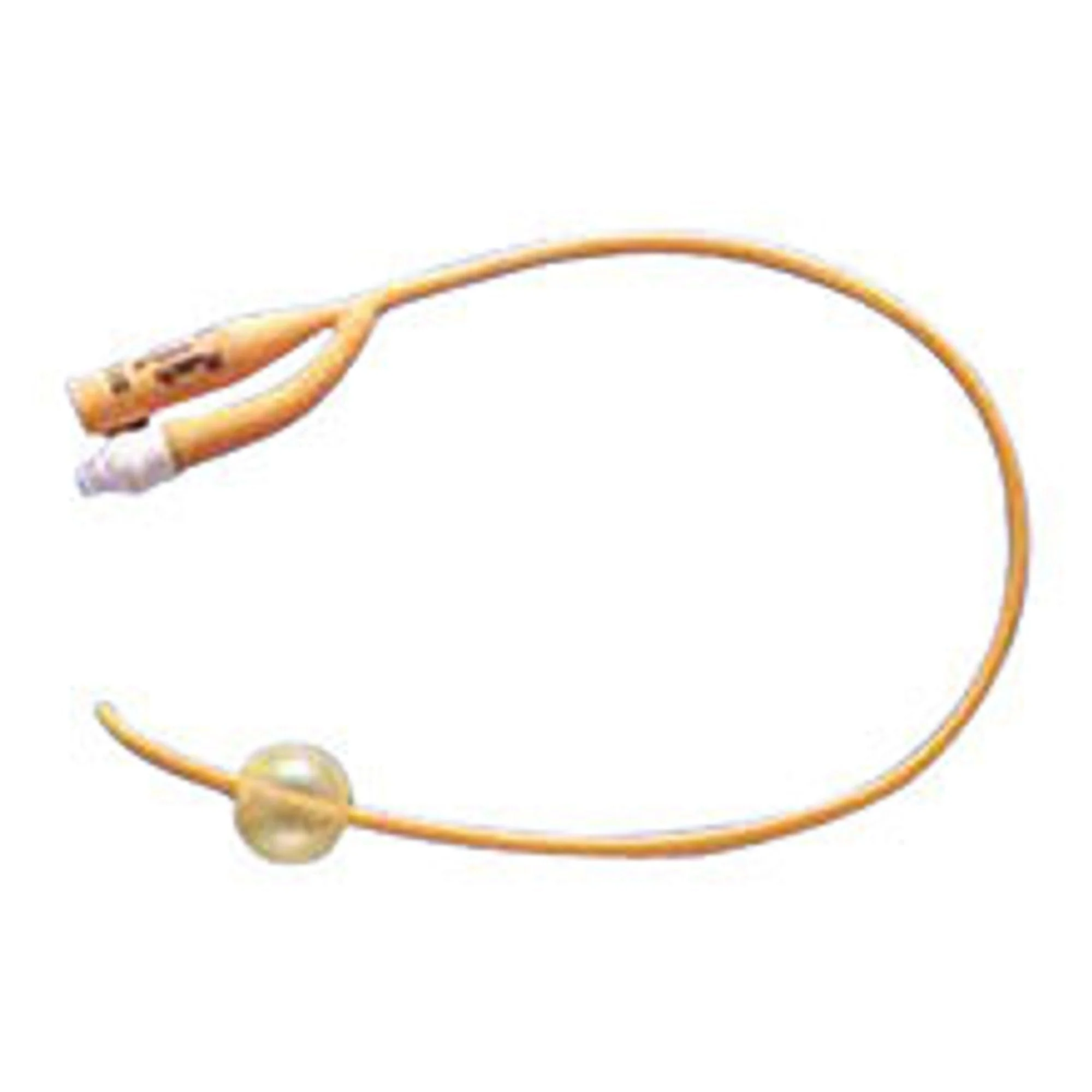 Foley Catheter Rusch PureGold 2-Way Coude Tip 5 cc Balloon 14 Fr. PTFE (Teflon) Coated Latex