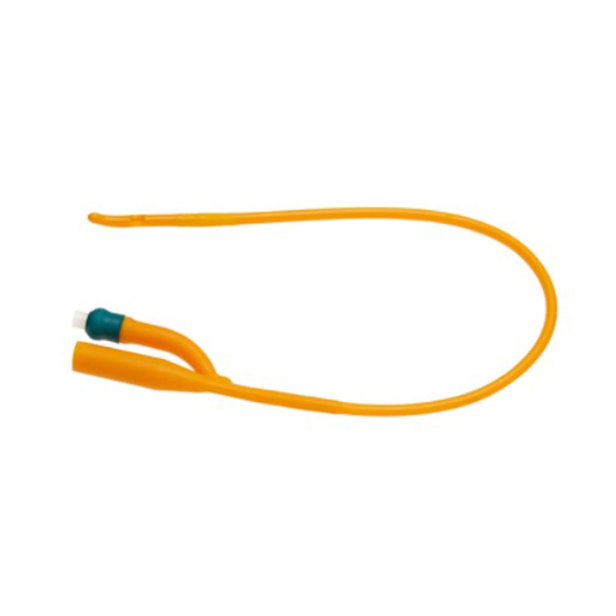 Foley Catheter Rusch PureGold 2-Way / Tiemann / One Eye Coude Tip 30 cc Balloon 20 Fr. PTFE (Teflon) Coated Latex