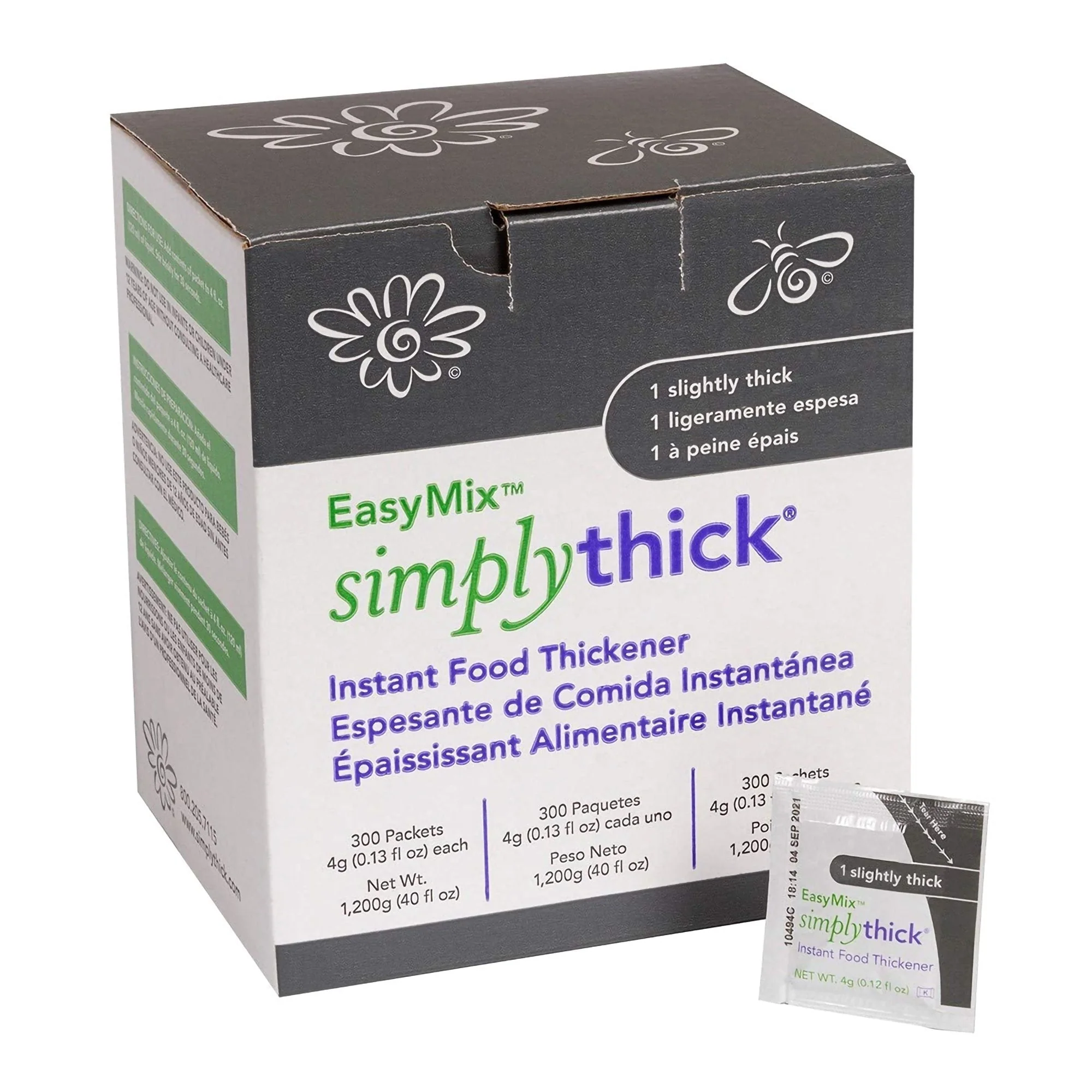 Simply Thick SimplyThick Food Thickener, 4-gram Packet (300/BX)