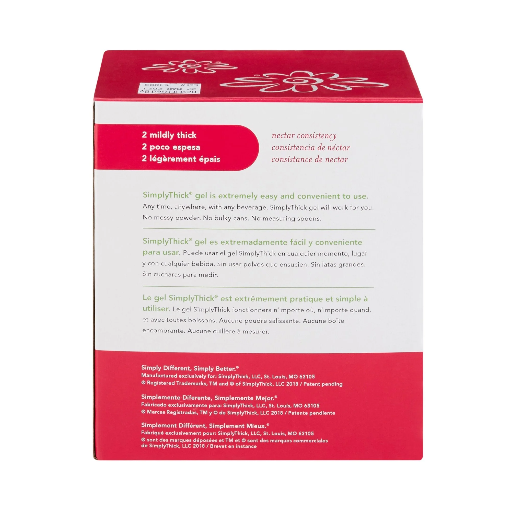 Simply Thick EasyMix SimplyThick Nectar Consistency Instant Food and Beverage Thickener (200/BX) - Image 2