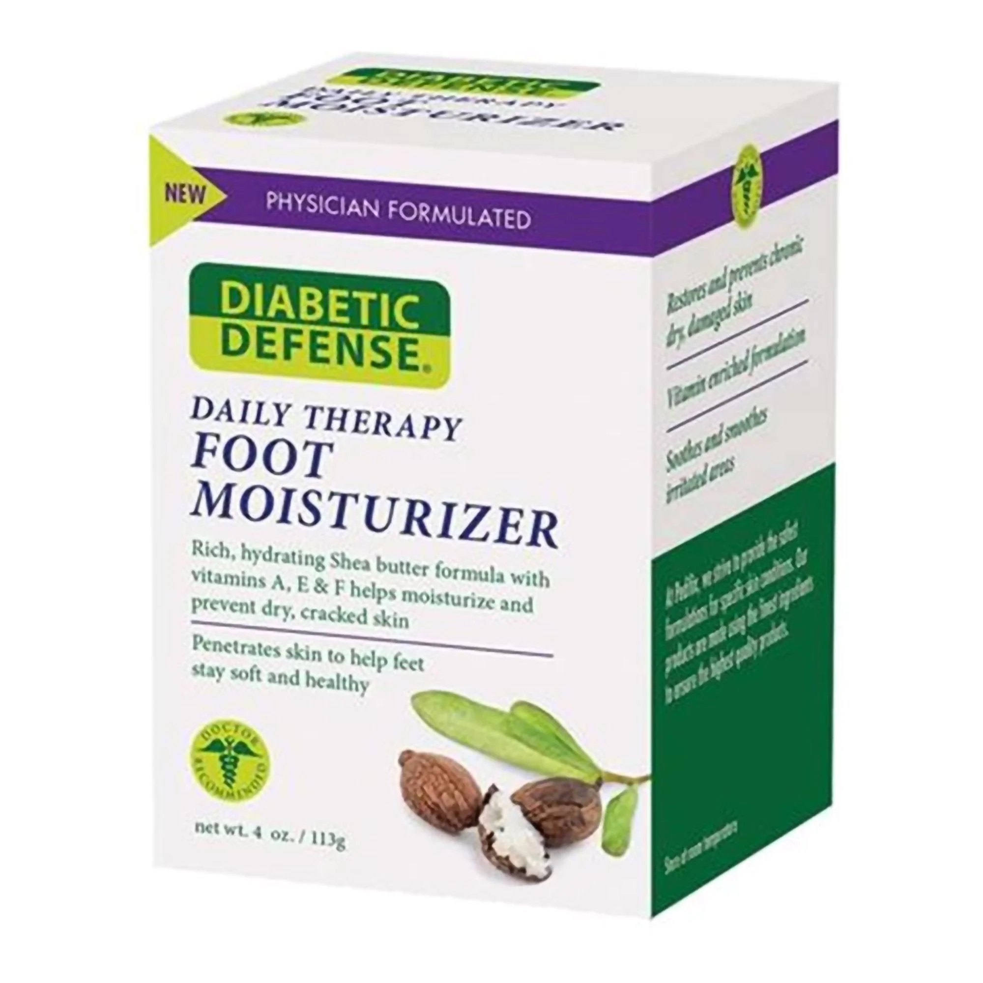 Pedifix Foot Moisturizer Diabetic Defense Daily Therapy 4 oz. Jar Scented Cream - Image 3