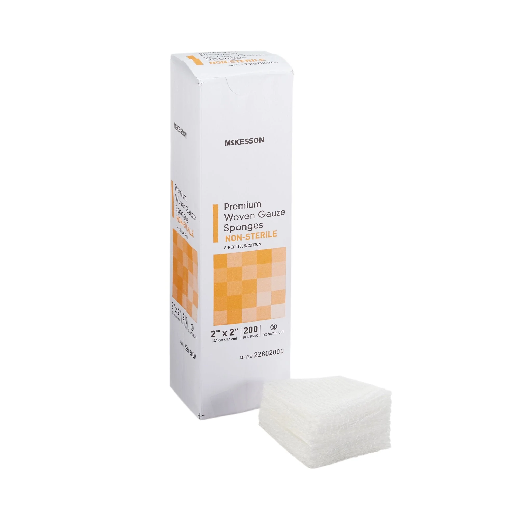 McKesson Brand McKesson Gauze Sponge, 2 x 2 Inch, Eight Ply (5000/CS)