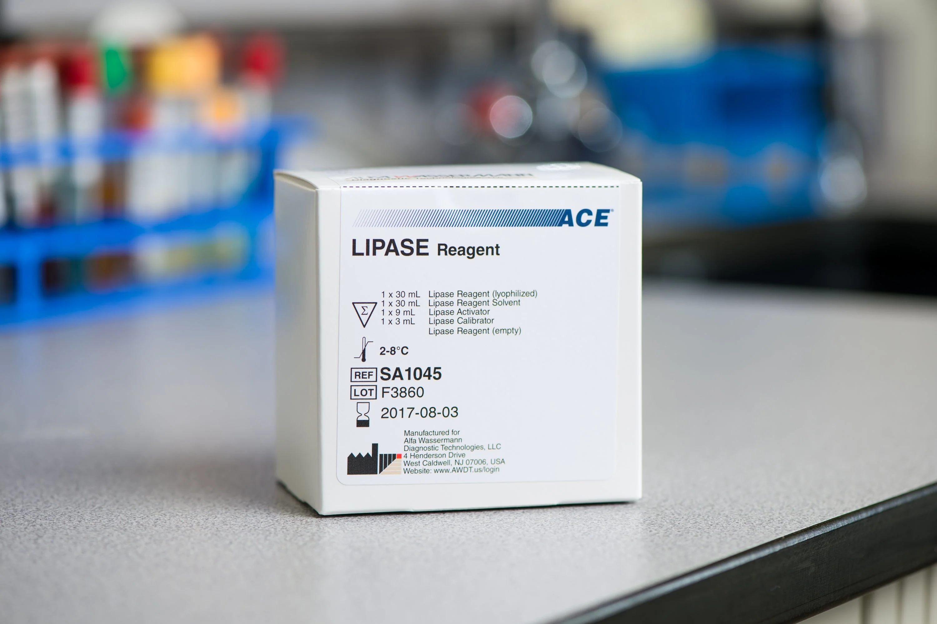 Alfa Wassermann General Chemistry Reagent ACE Lipase For ACE and ACE Alera Analyzers 150 Tests