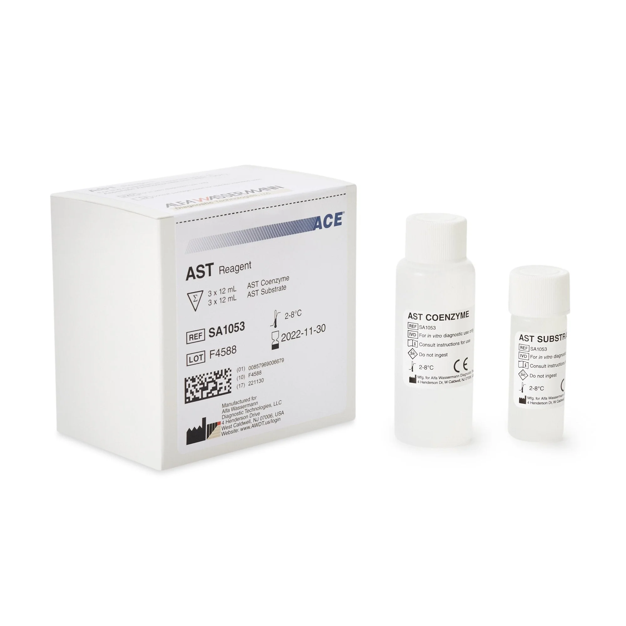 Alfa Wassermann Ace General Chemistry Reagent, Aspartate Aminotransferase (AST)