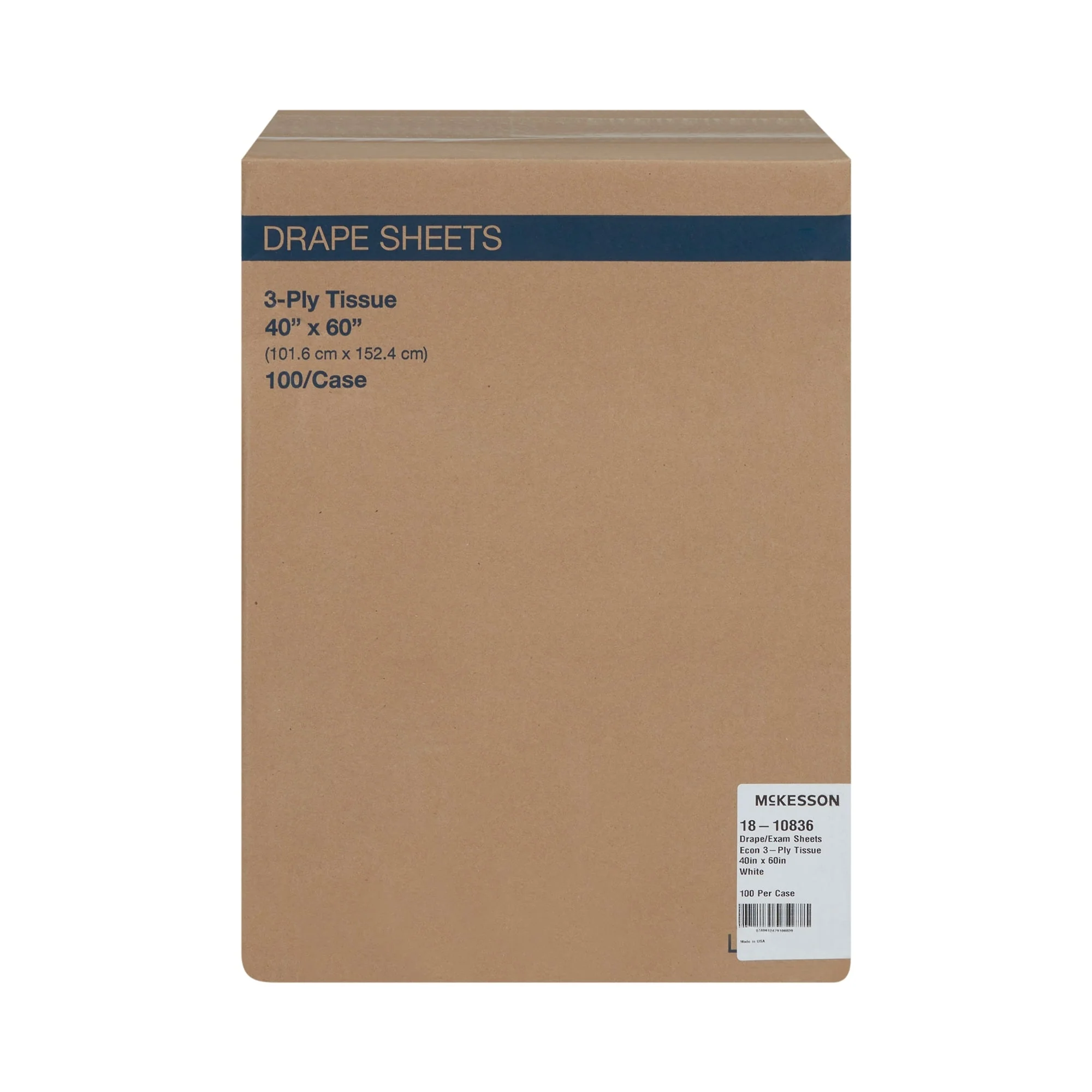 McKesson Brand McKesson Nonsterile Physical Exam Drape, 40 x 60 Inch (100/CS) - Image 2