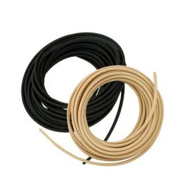 Primeline Industries General Use Tubing Black 1/8 Inch I.D. 50 Foot Length Natural Latex Rubber NonSterile