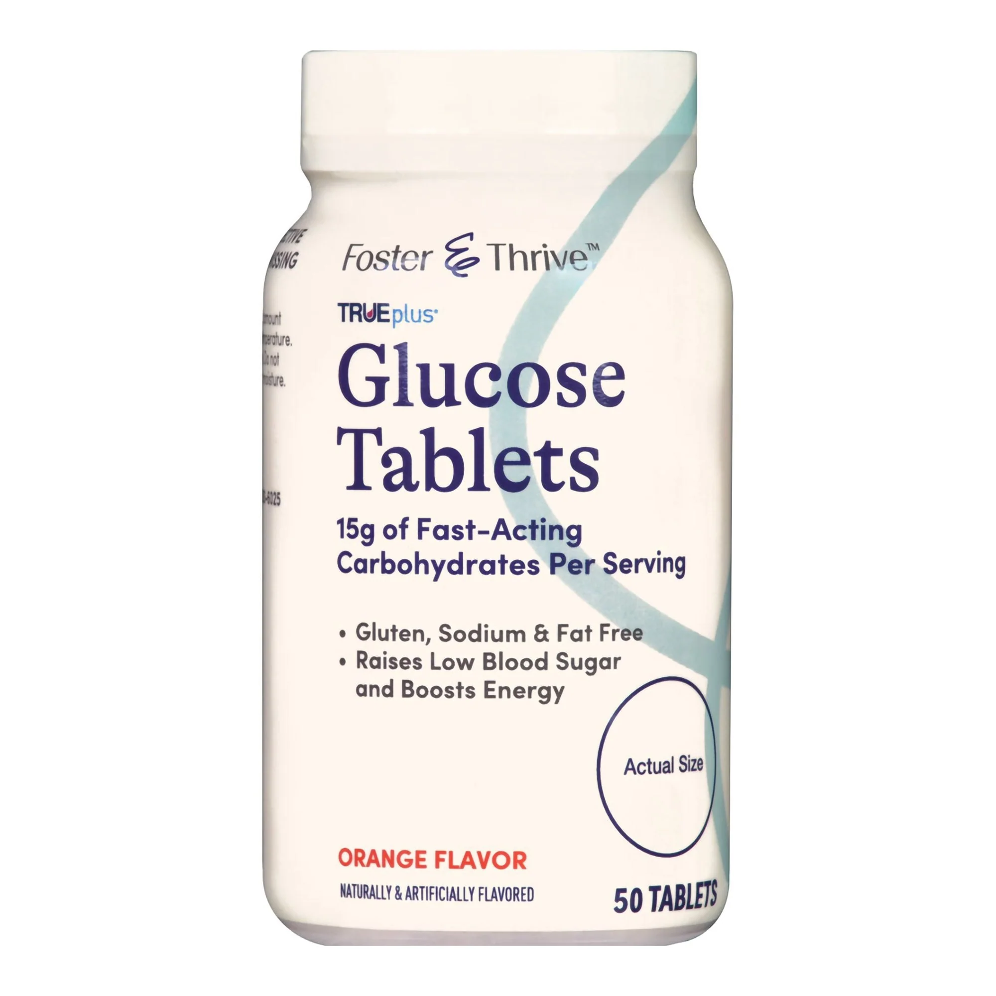 McKesson Brand Foster & Thrive Trueplus Glucose Tablets Orange