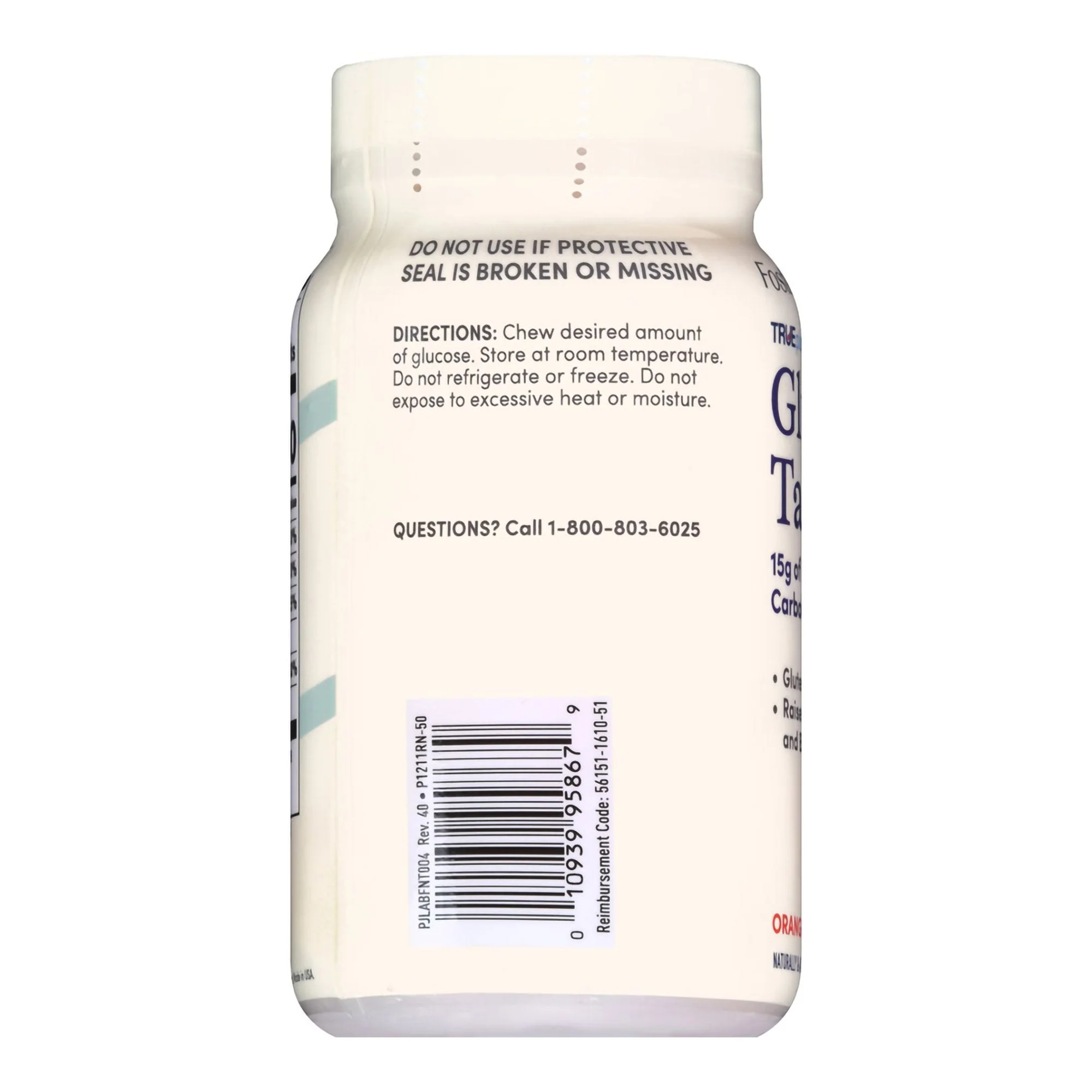 McKesson Brand Foster & Thrive Trueplus Glucose Tablets Orange - Image 3