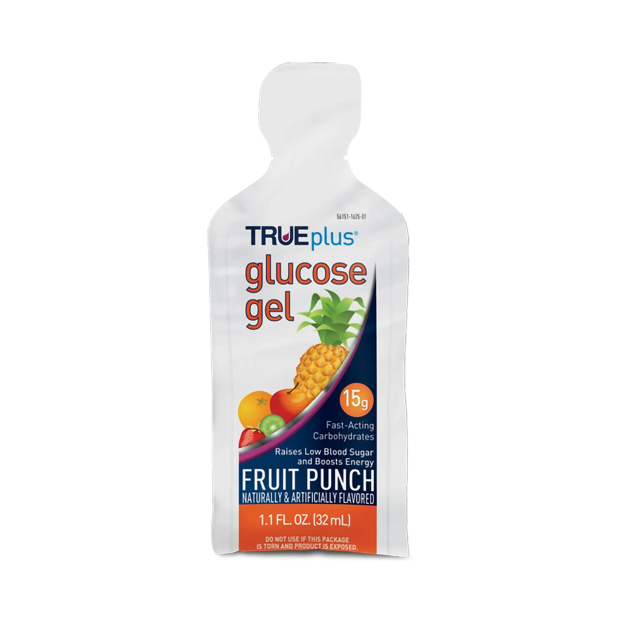 Trividia Health Inc TRUEplus Fruit Punch Glucose Gel, 1.1-ounce Pouch (72/CS)