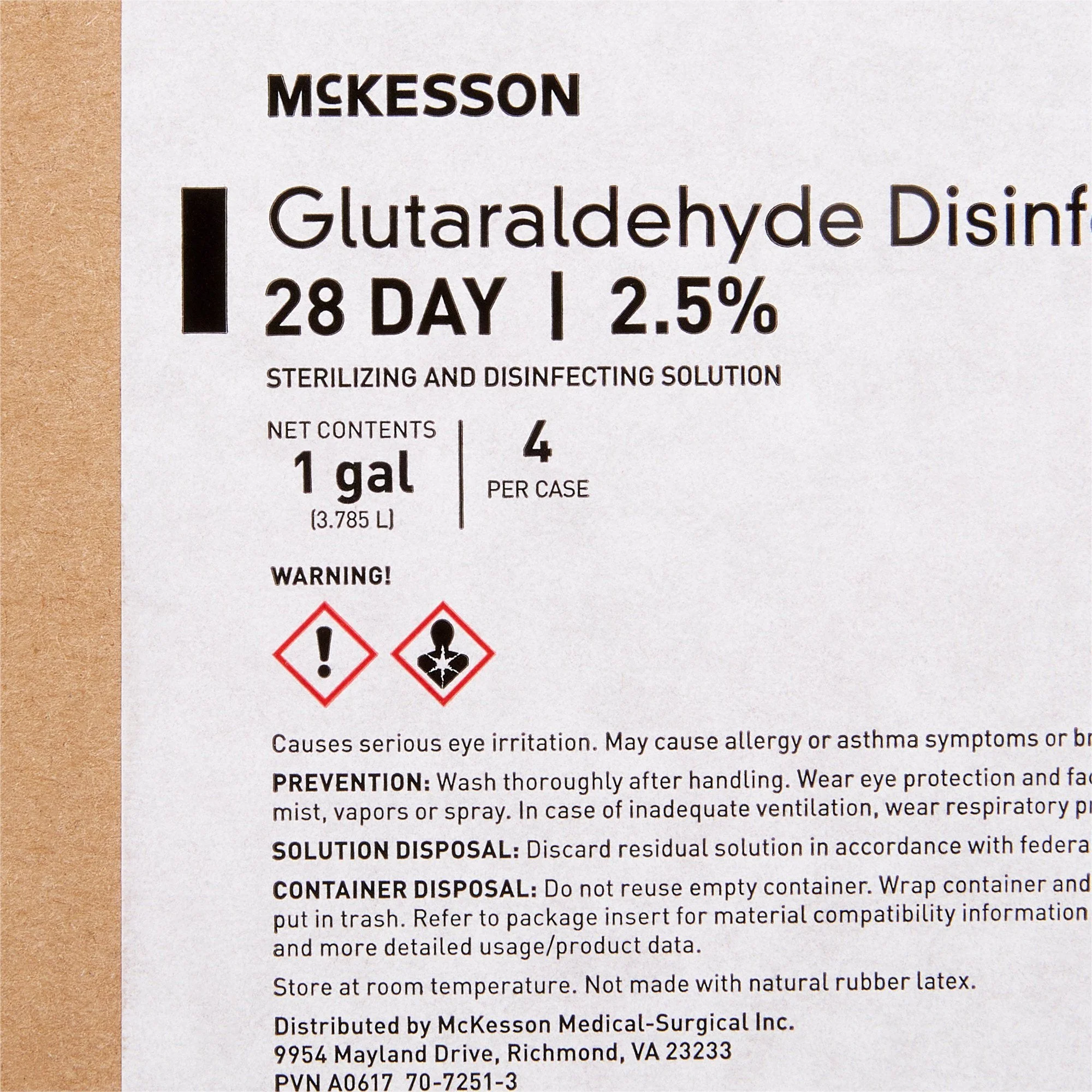 McKesson Brand McKesson Glutaraldehyde High Level Disinfectant, 1-gallon Jug (4/CS) - Image 5