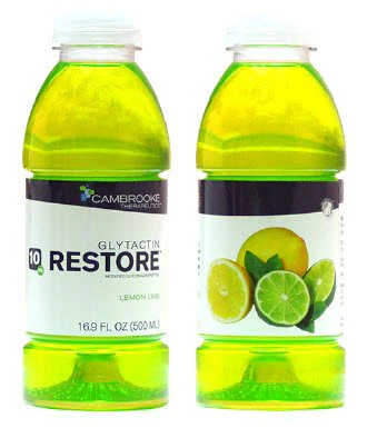 Cambrooke Therapeutics Glytactin Restore Lemon-Lime Beverage for Phenylketonuria (PKU), 16.9-oz. (12/CS)