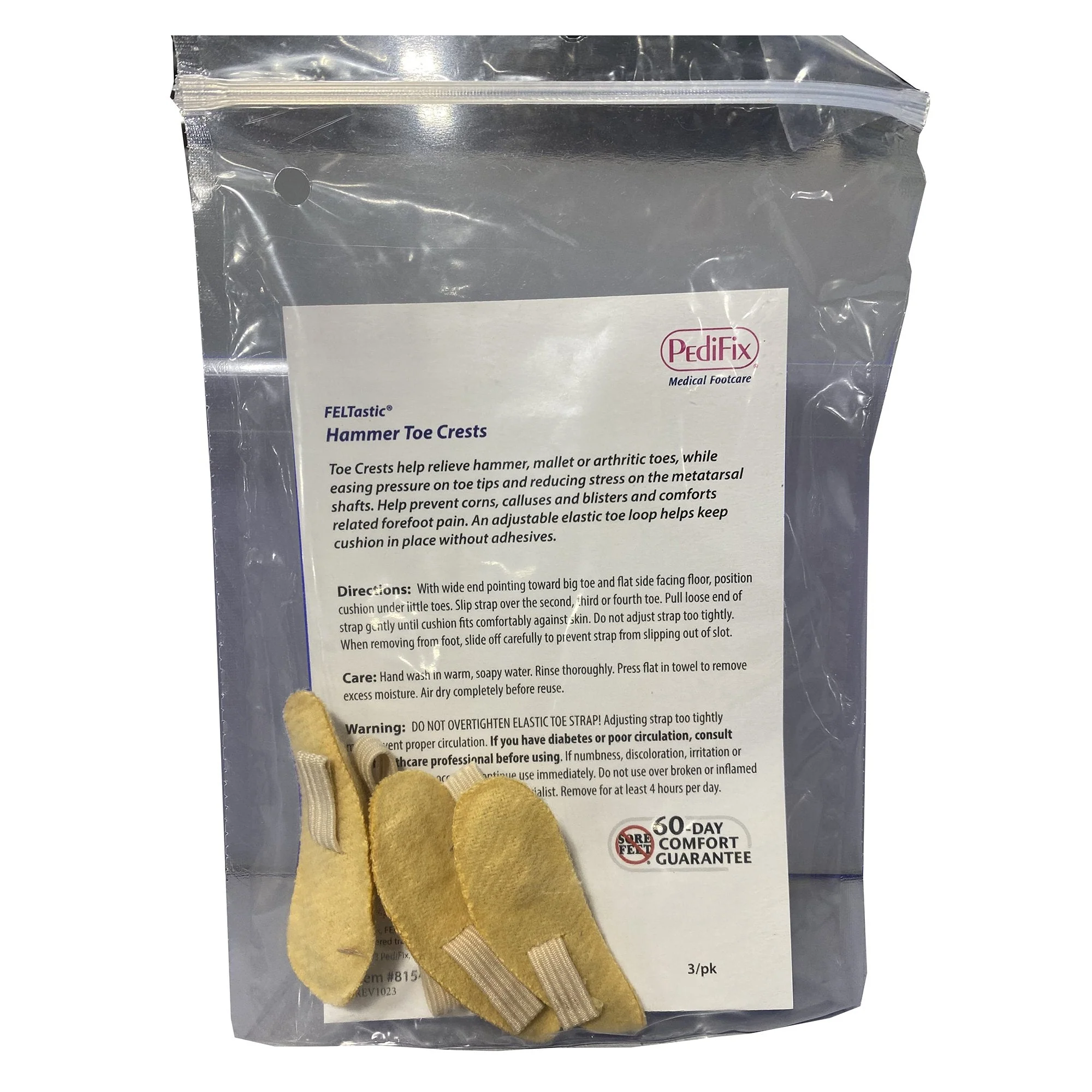 Pedifix Pedifix Right Pull-On Hammer Toe Crest for Right Foot, Small - Image 2