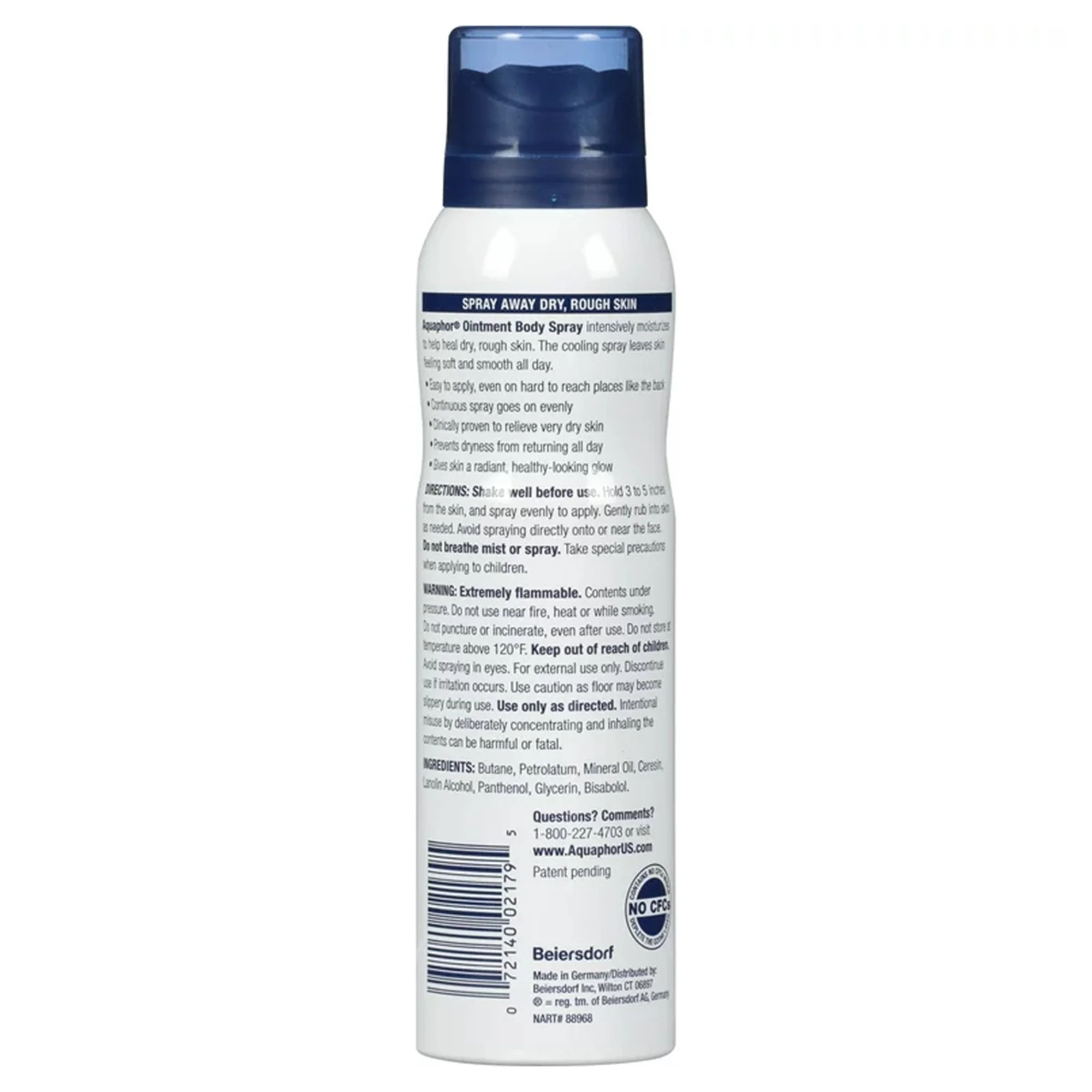 Beiersdorf Aquaphor Advanced Therapy Ointment Body Spray, 3.7-ounce Aerosol Can - Image 2