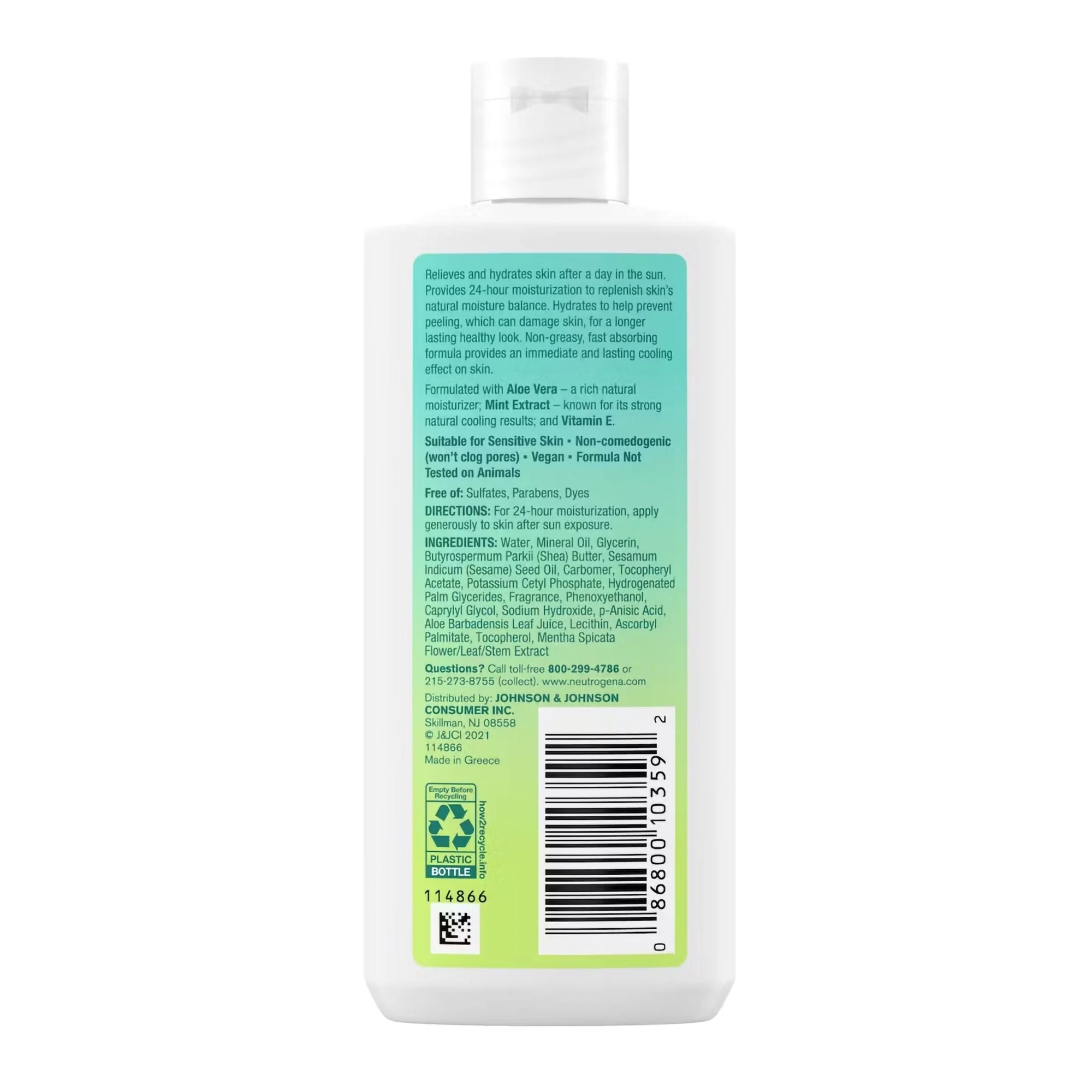 J & J Sales Neutrogena Sun Rescue After Sun Replenishing Lotion, 6.7 oz. - Image 2