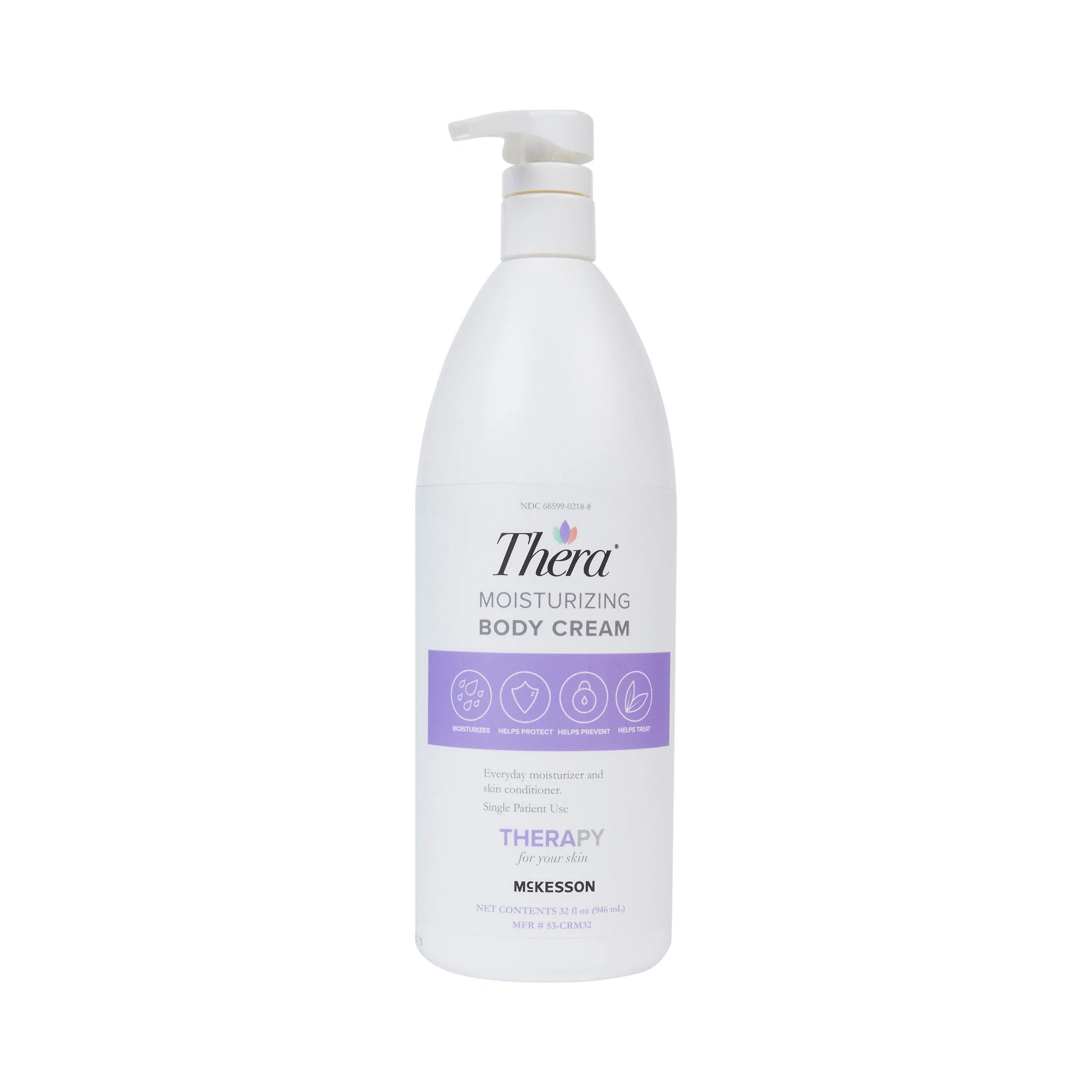 McKesson Brand McKesson Thera Moisturizing Cream Pump, 32-ounce Pump Bottle (12/CS)