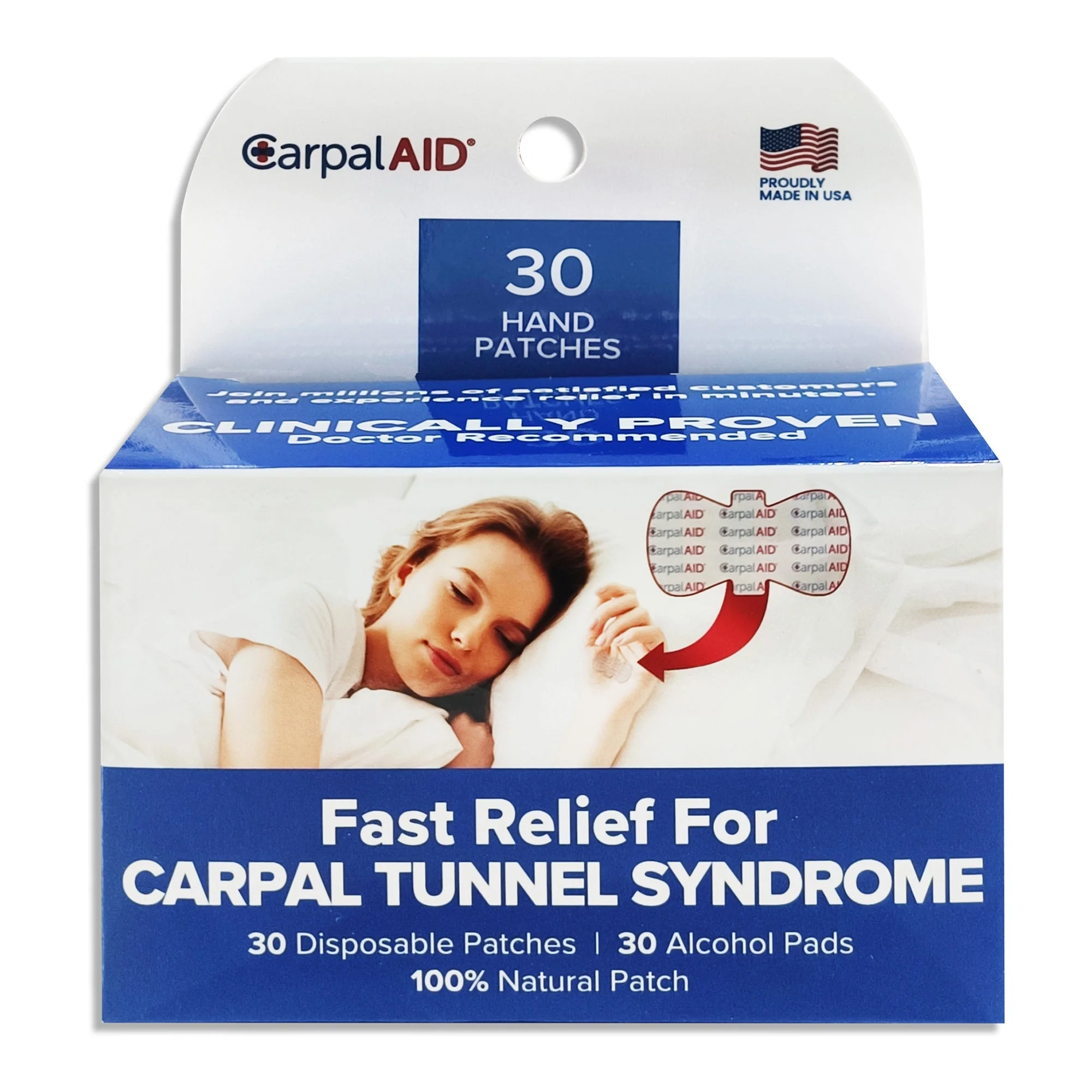 Carpal AID LLC Carpal Aid Patch Hand-Based Carpal Tunnel Support (1440/CS)