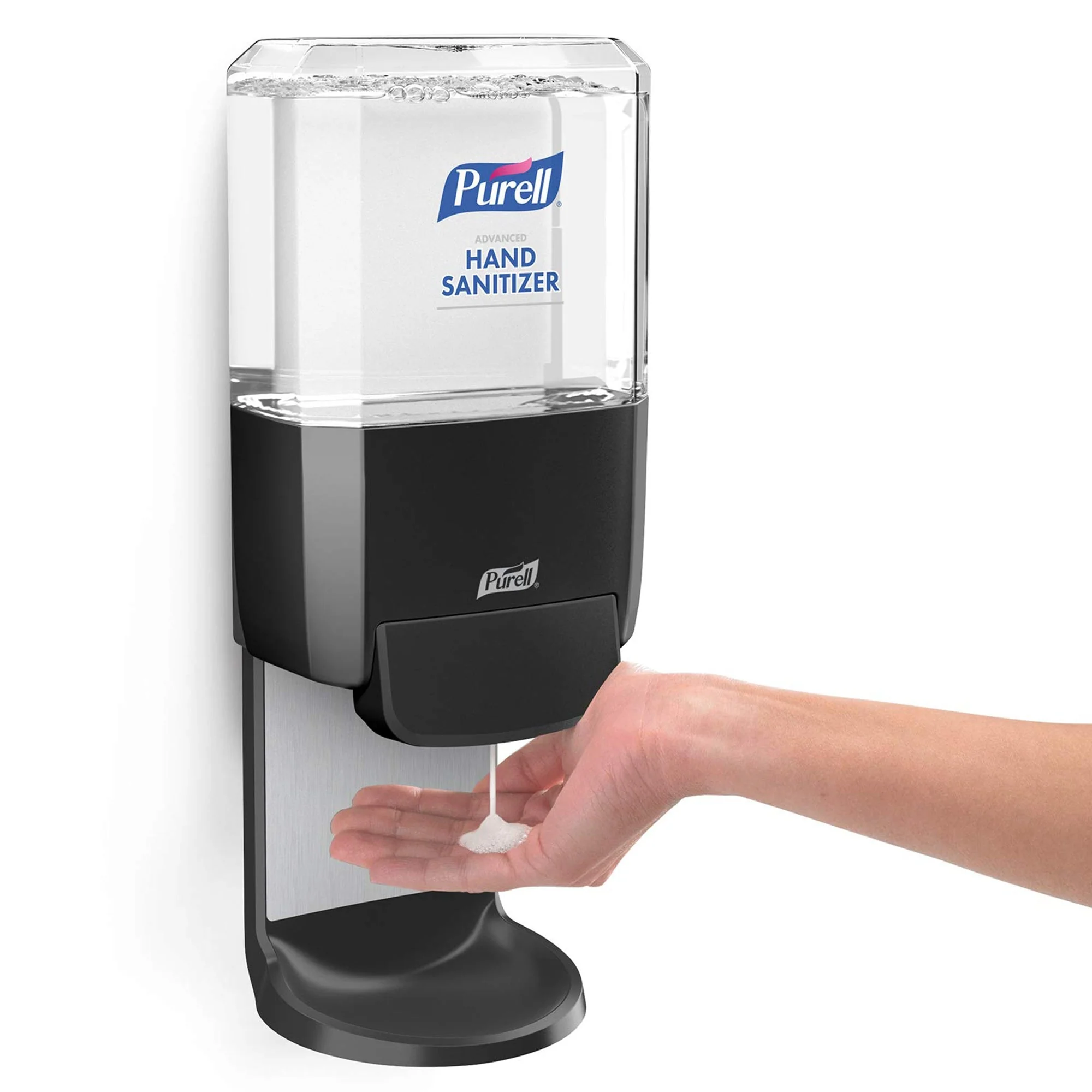 GOJO Hand Hygiene Dispenser Purell ES4 Graphite ABS Plastic Manual Push 1200 mL Wall Mount (9/CS) - Image 2