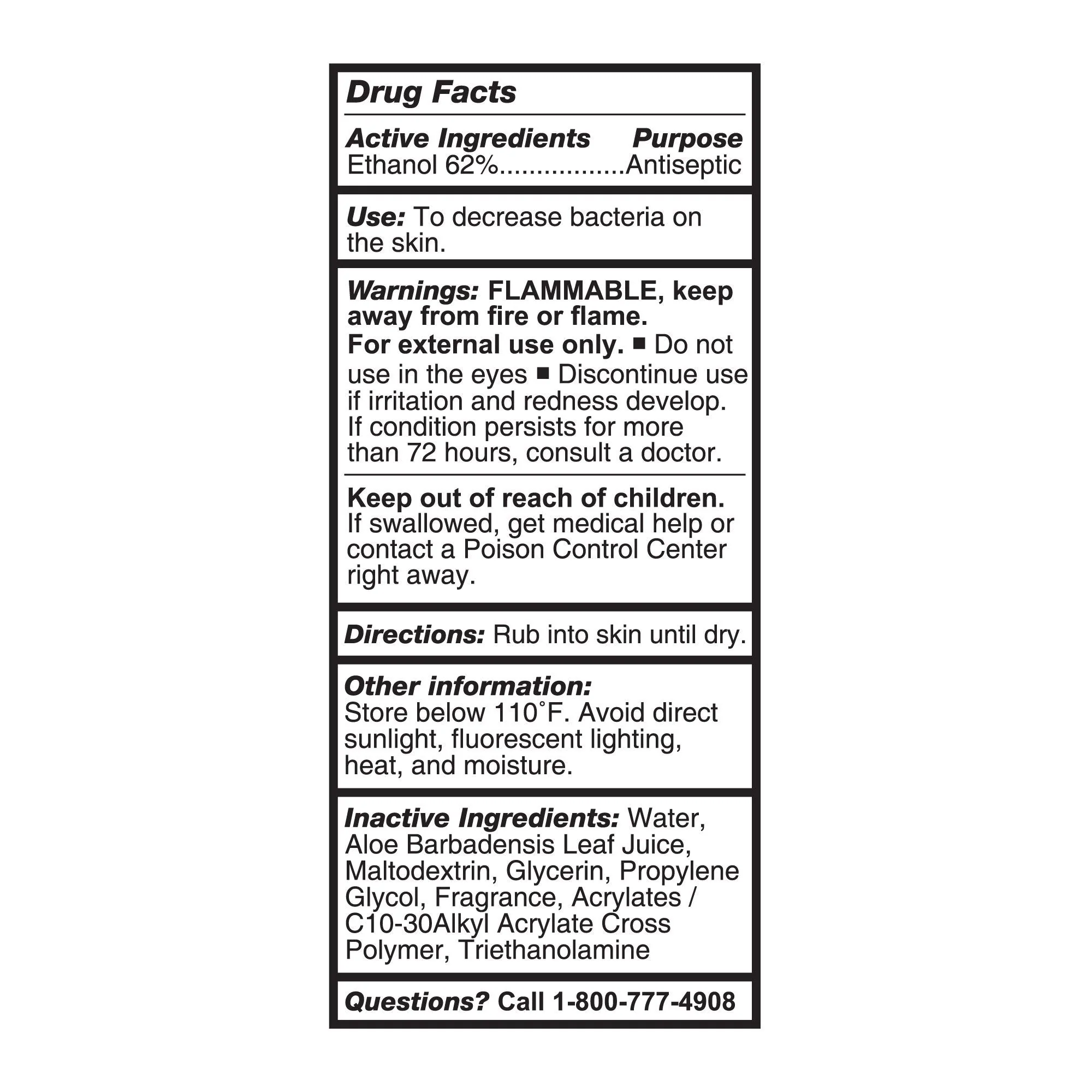 McKesson Brand McKesson Gel Hand Sanitizer with Aloe 4 oz. (24/CS) - Image 3