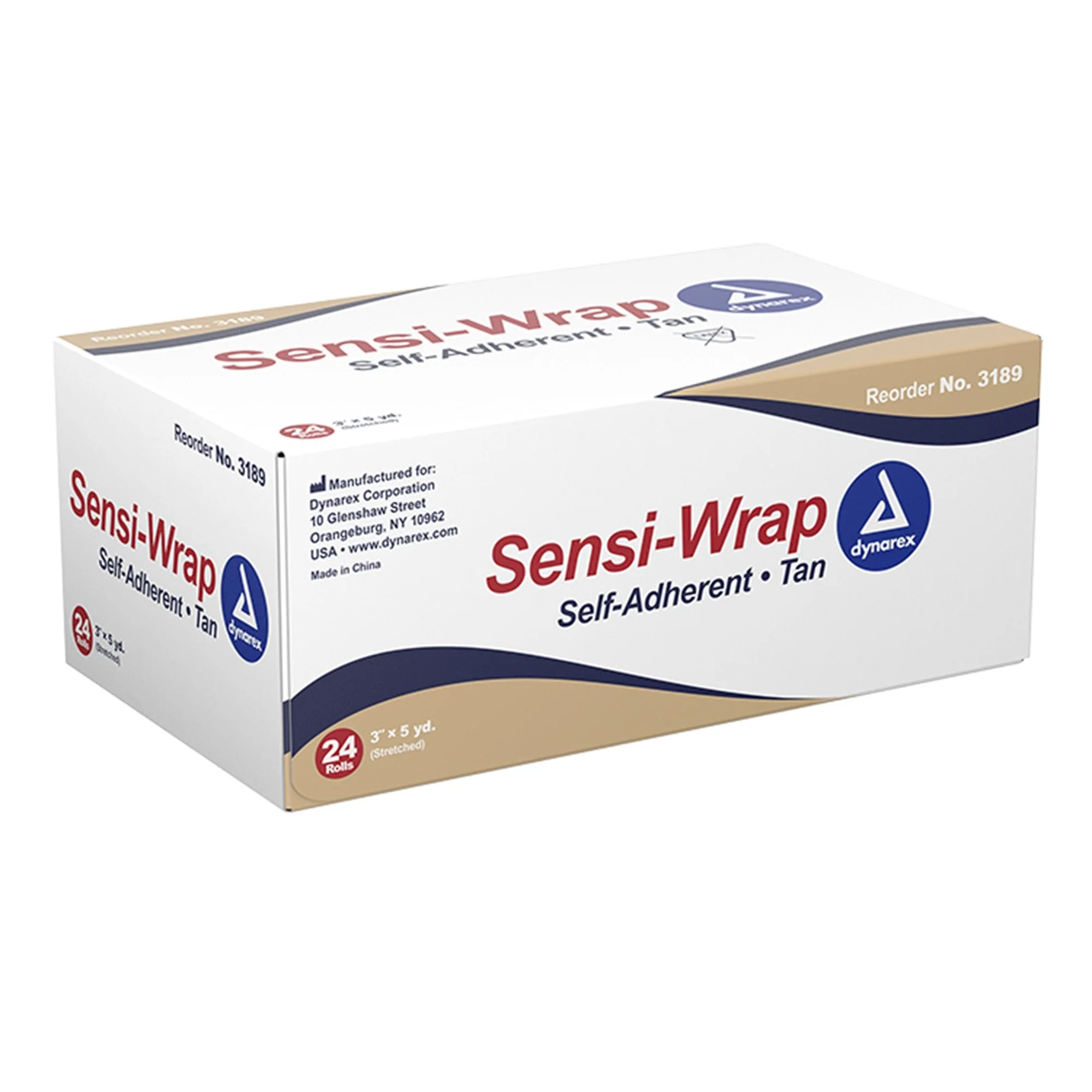 Dynarex Sensi-Wrap Self-adherent Closure Cohesive Bandage, 3 Inch x 5 Yard (24/CS) - Image 2