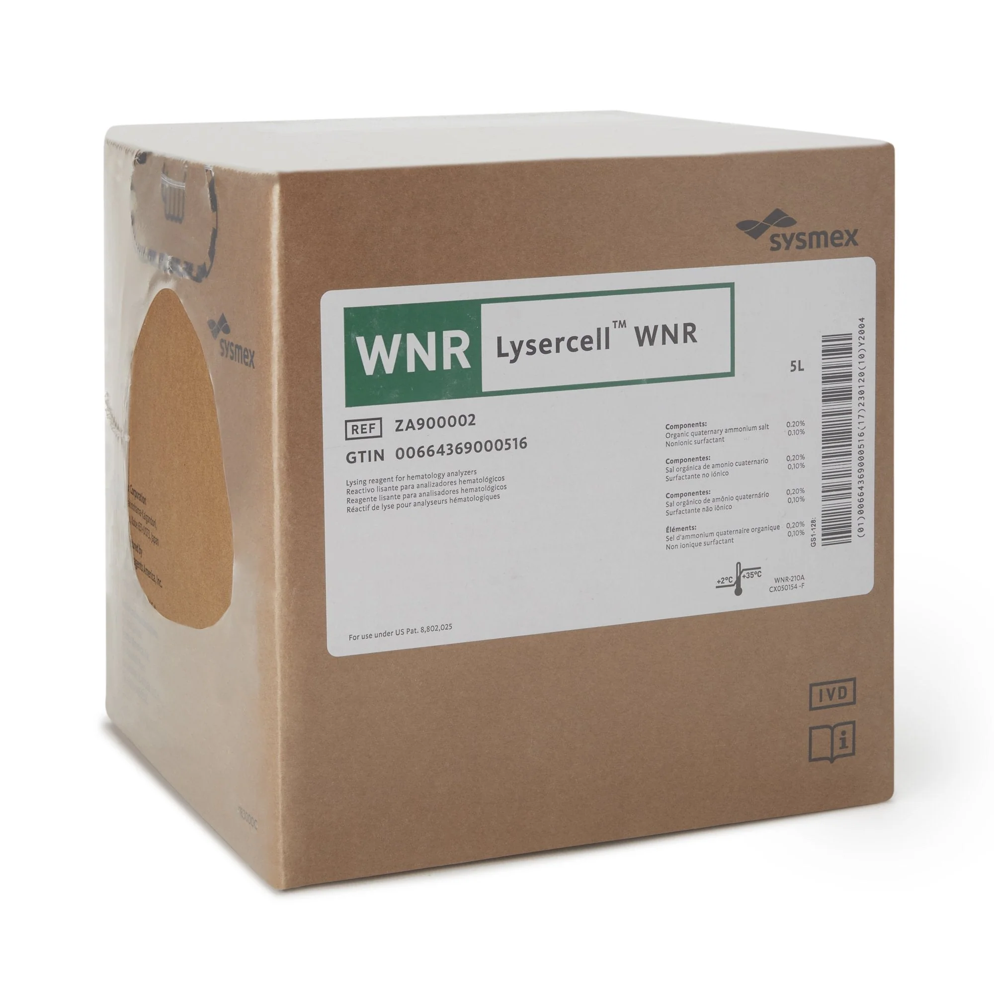 Sysmex America Hematology Reagent Lysercell WNR White Blood Cell Count (WBC) For Hematology Analyzer - Image 3