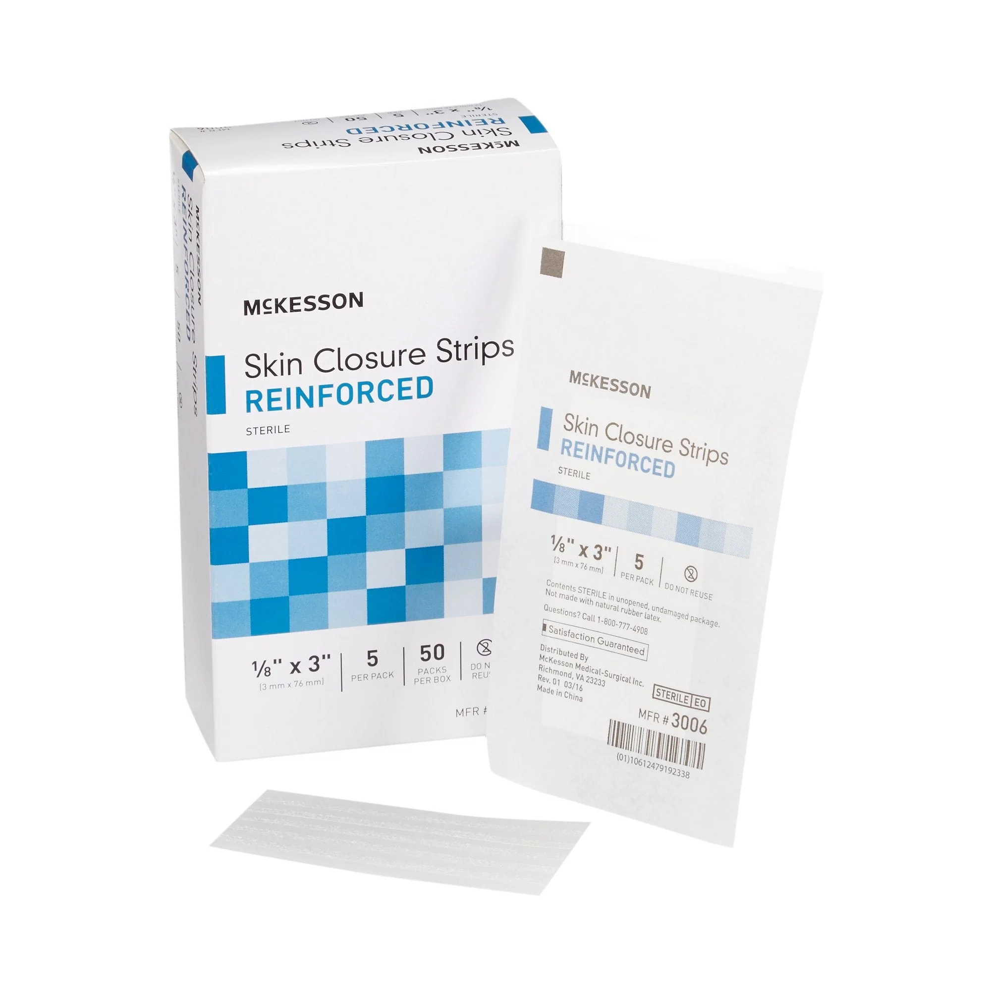 McKesson Brand McKesson Skin Closure Strip, 1/8 X 3 Inches (200/CS)
