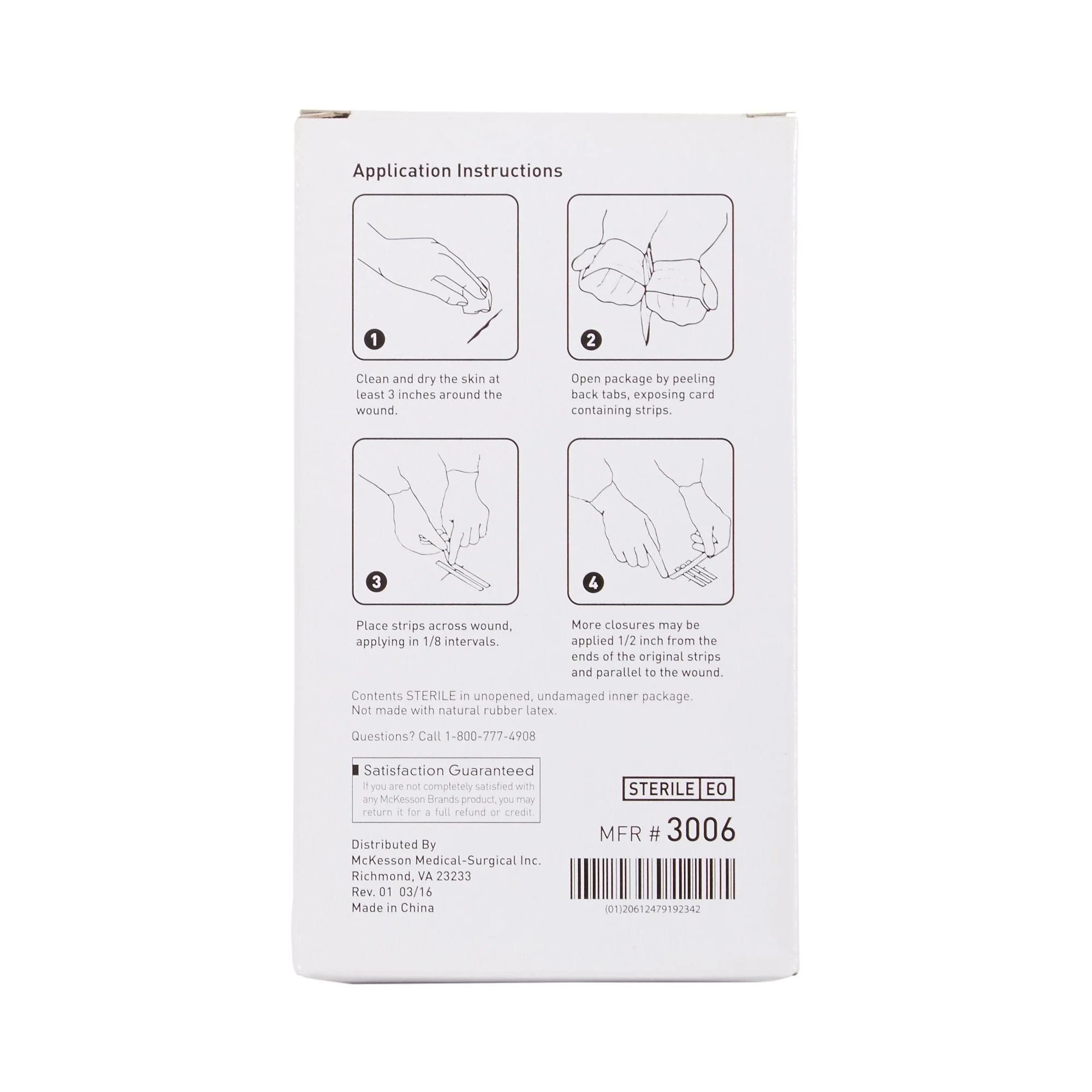 McKesson Brand McKesson Skin Closure Strip, 1/8 X 3 Inches (200/CS) - Image 4