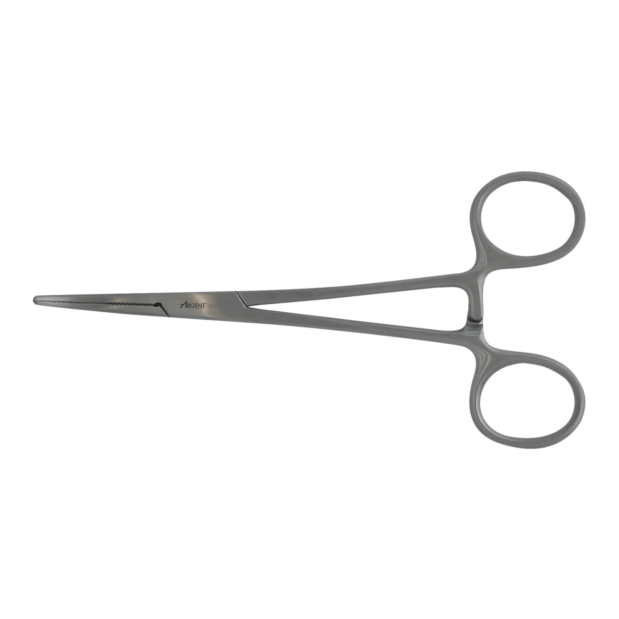 Hemostatic Forceps McKesson Argent Crile 5-1/2 Inch Length OR / Surgical Grade German Stainless Steel NonSterile Locking Finger Ring Handle Curved Serrated Tips