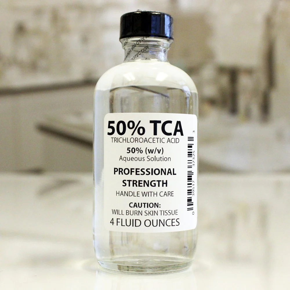 Medical Chemical Histology Reagent Trichloroacetic Acid Organic Acid 50% 4 oz.