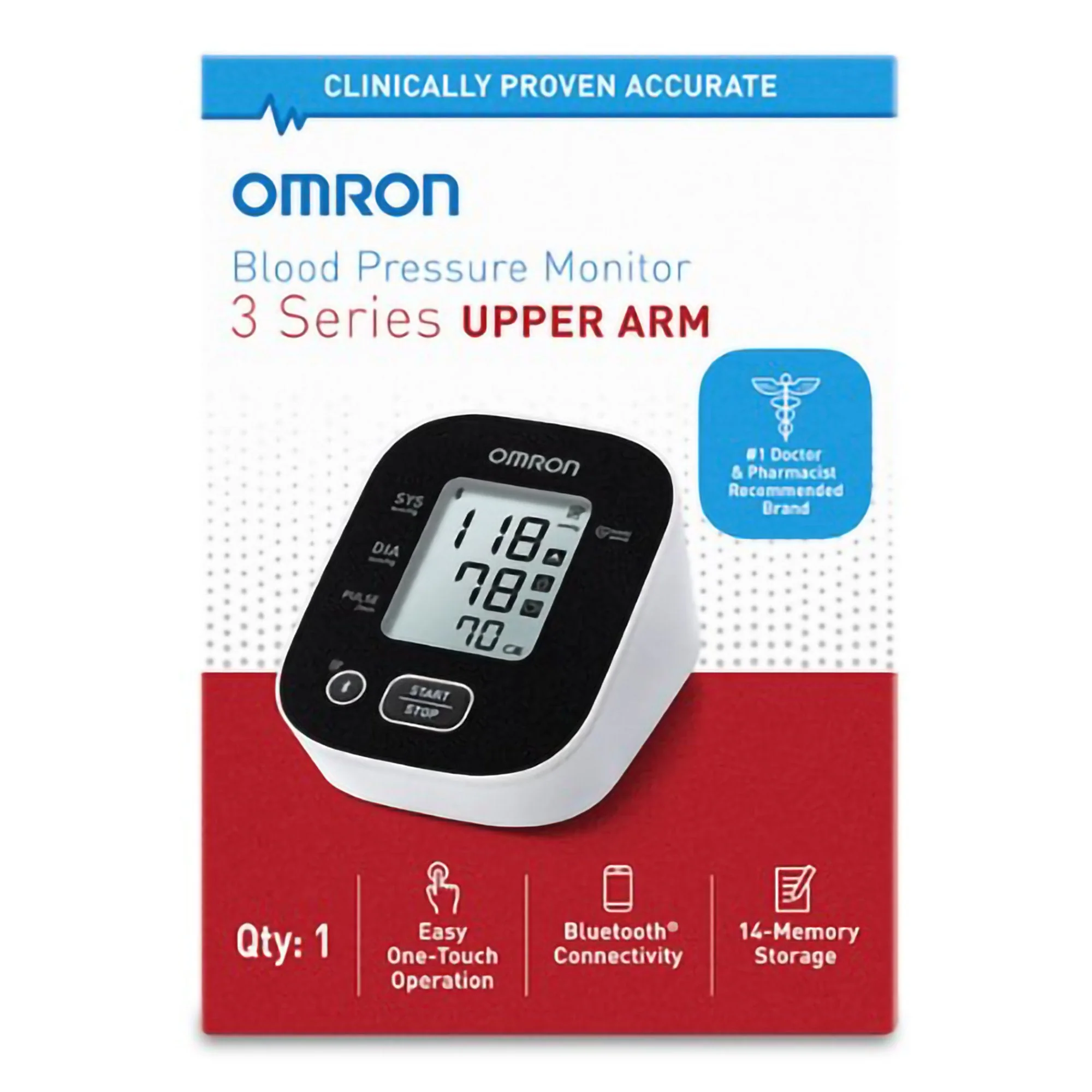 Emerson Healthcare Omron 3 Series Upper Arm Blood Pressure Monitor (10/CS)