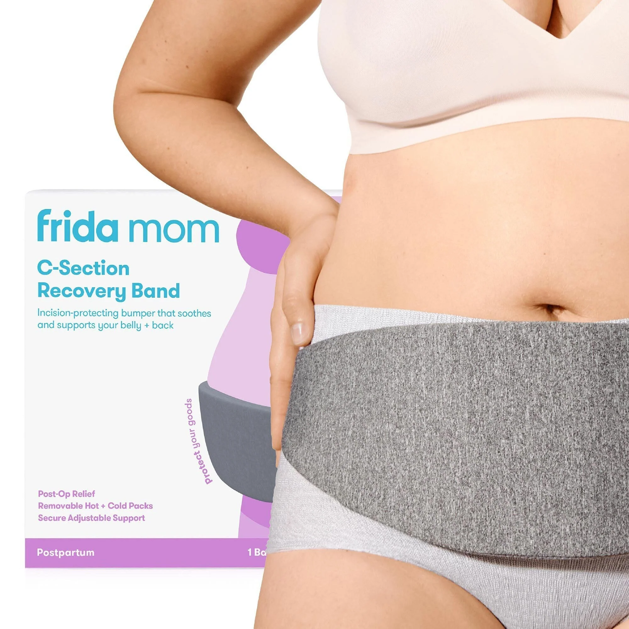 Fridababy LLC Hot / Cold Therapy Wrap Frida Mom Stomach / Back One Size Fits Most 22 to 44 Inch Strap Length Fabric / Elastic Reusable (3/CS)