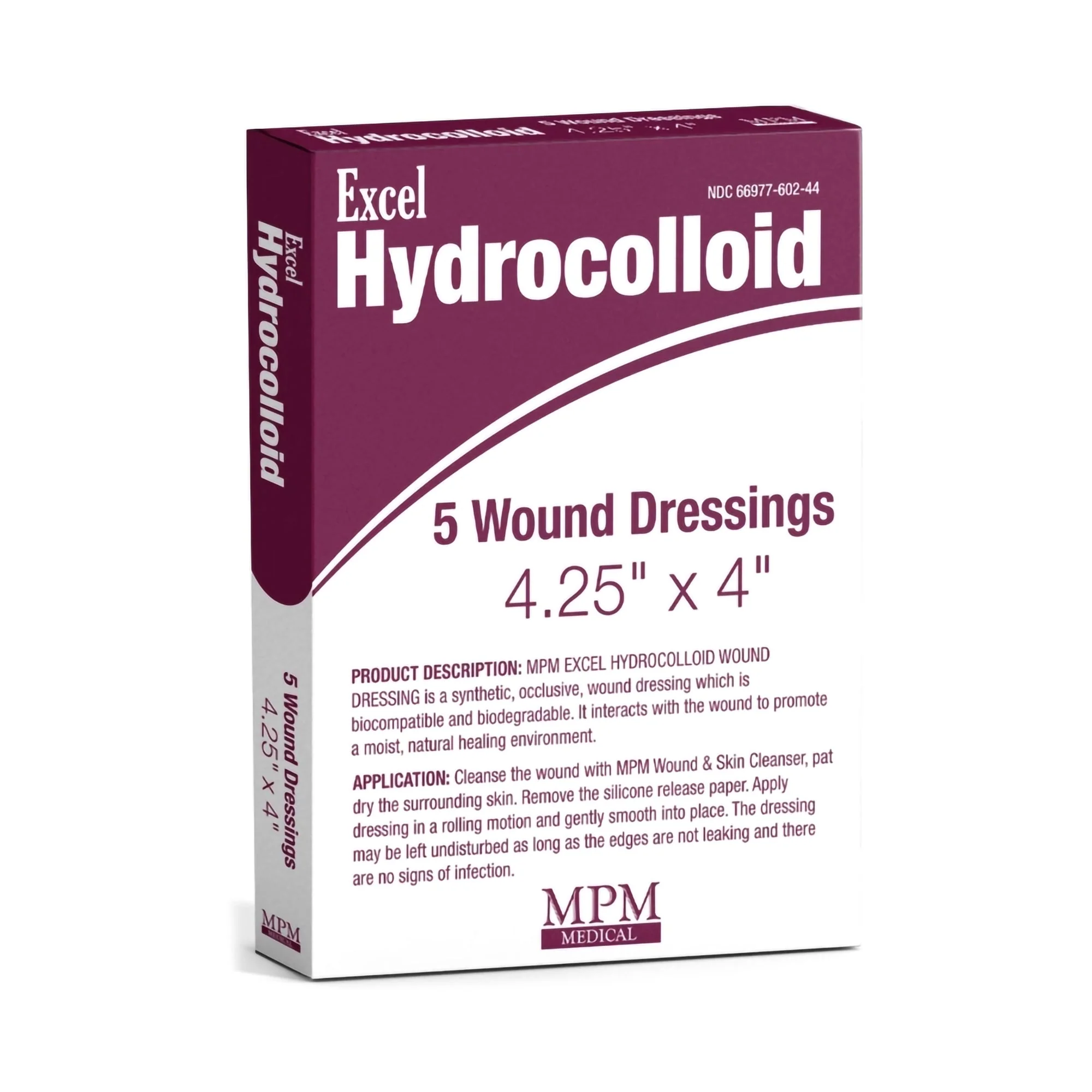 Hydrocolloid Dressing Excel Without Backing 4 X 4-1/4 Inch Square Hydrocolloid