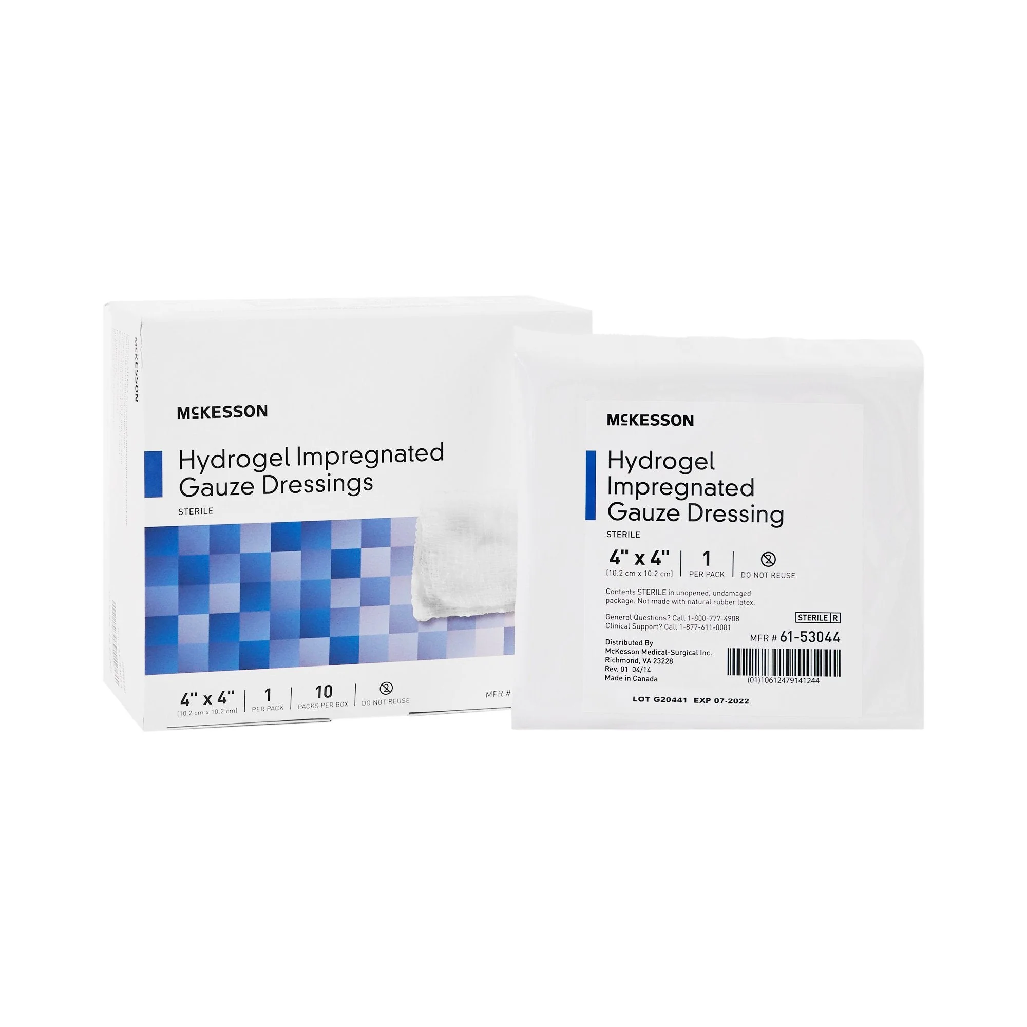 McKesson Brand McKesson Hydrogel Gauze Dressing, 4 x 4 Inch (40/CS)