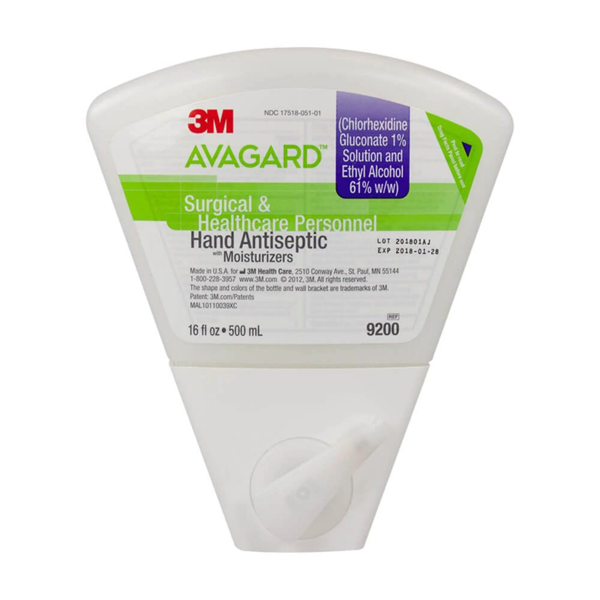 Solventum Corporation 3M Avagard Surgical Scrub Dispenser Refill Bottle (8/CS)