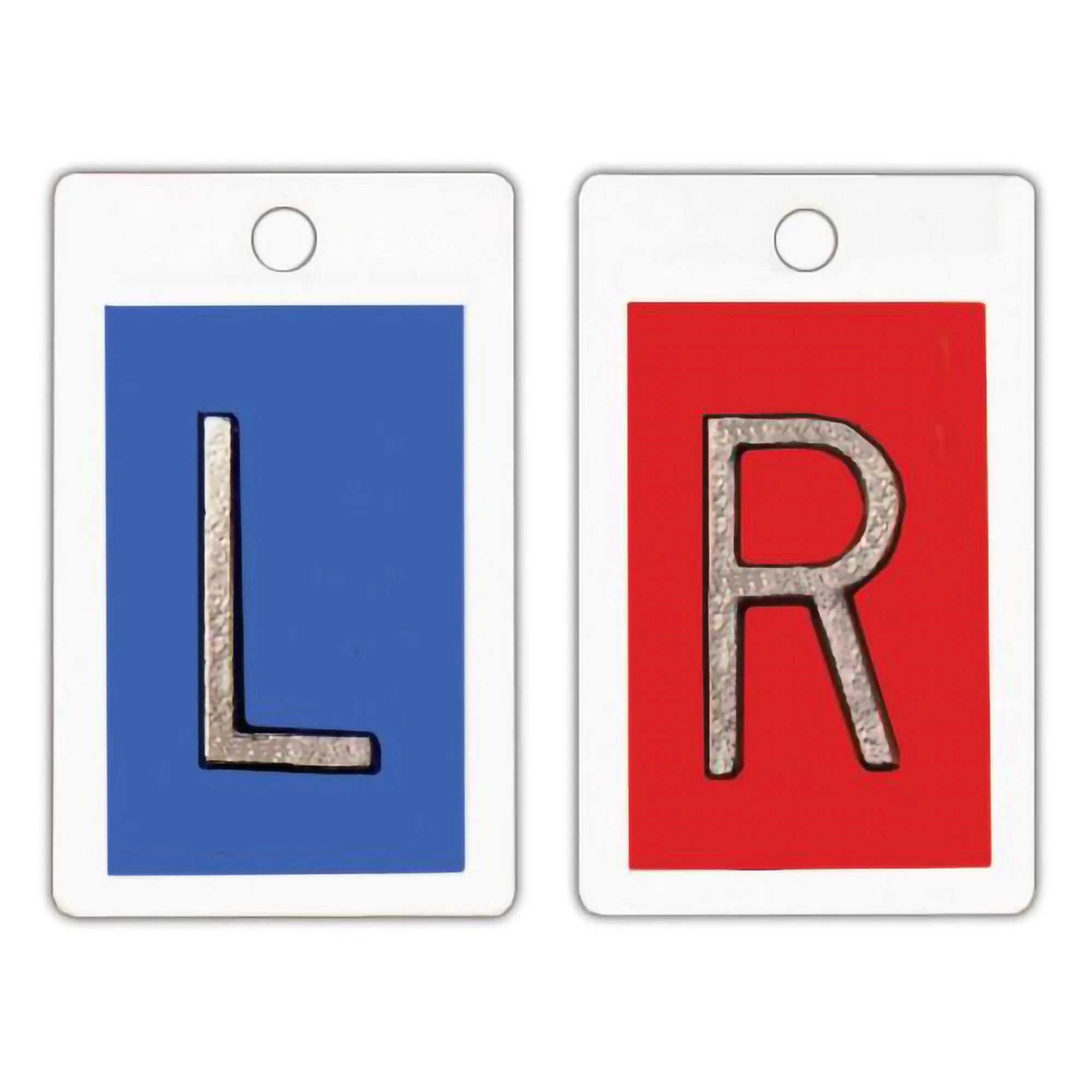 Wolf X-Ray Identifier Markers 1 Inch Blue / Red Left / Right 1 Set