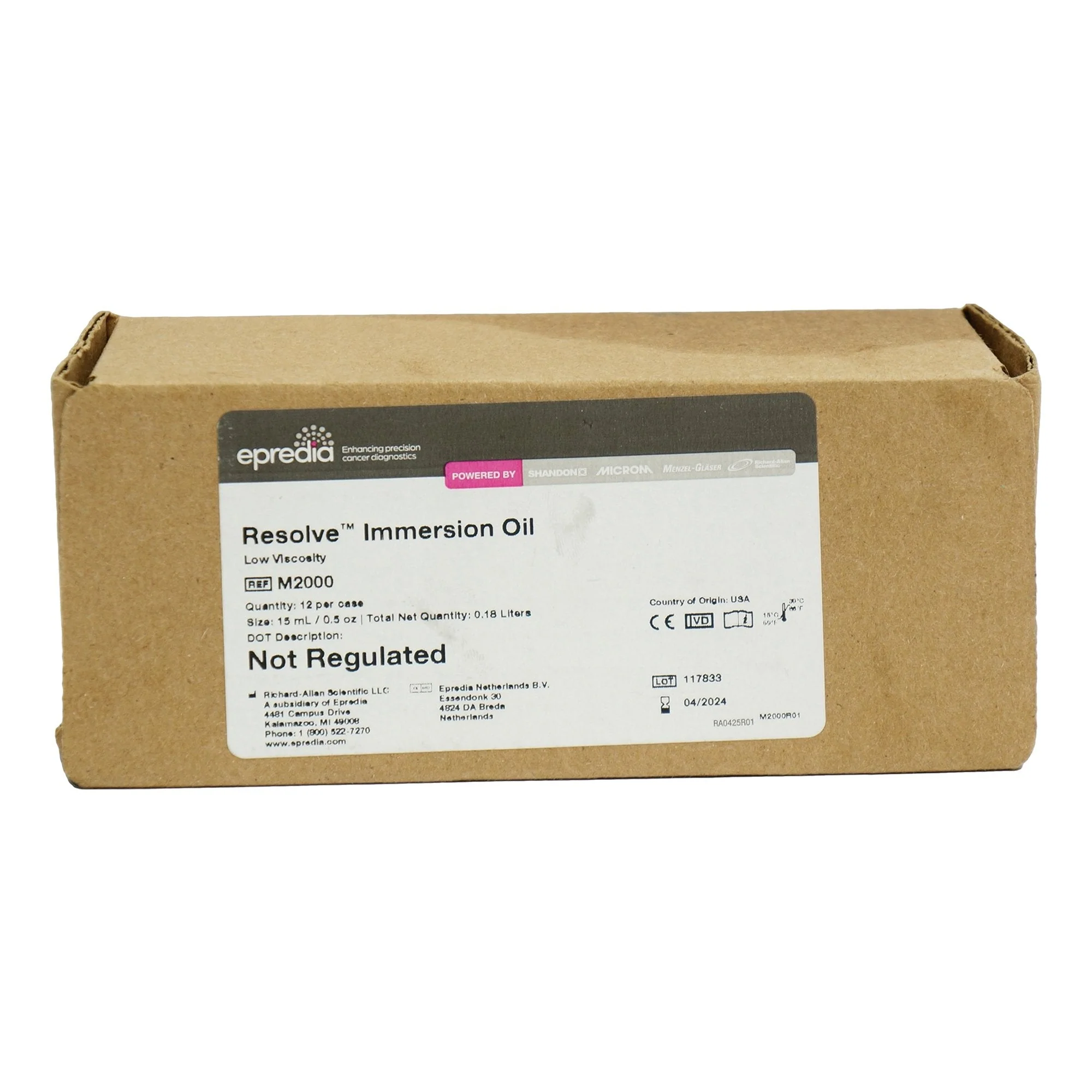 Richard-Allan Scientific Epredia Resolve Immersion Oil (12/CS) - Image 2